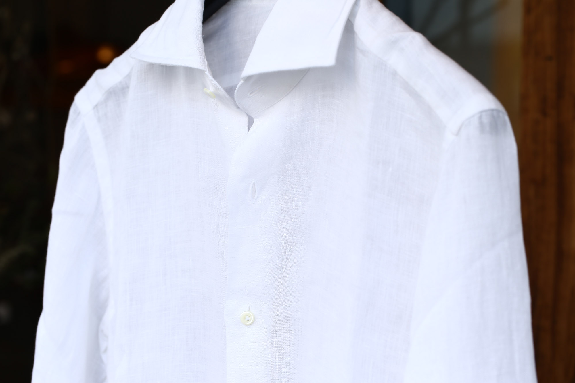 ALESSANDRO GHERARDI (アレッサンドロゲラルディ) Linen Shirts カッタウェイ リネンシャツ WHITE (ホワイト・000) made in italy(イタリア製) 2017 春夏新作 愛知 名古屋 Alto e Diritto アルト エ デリット alessandrogherardi シャツ