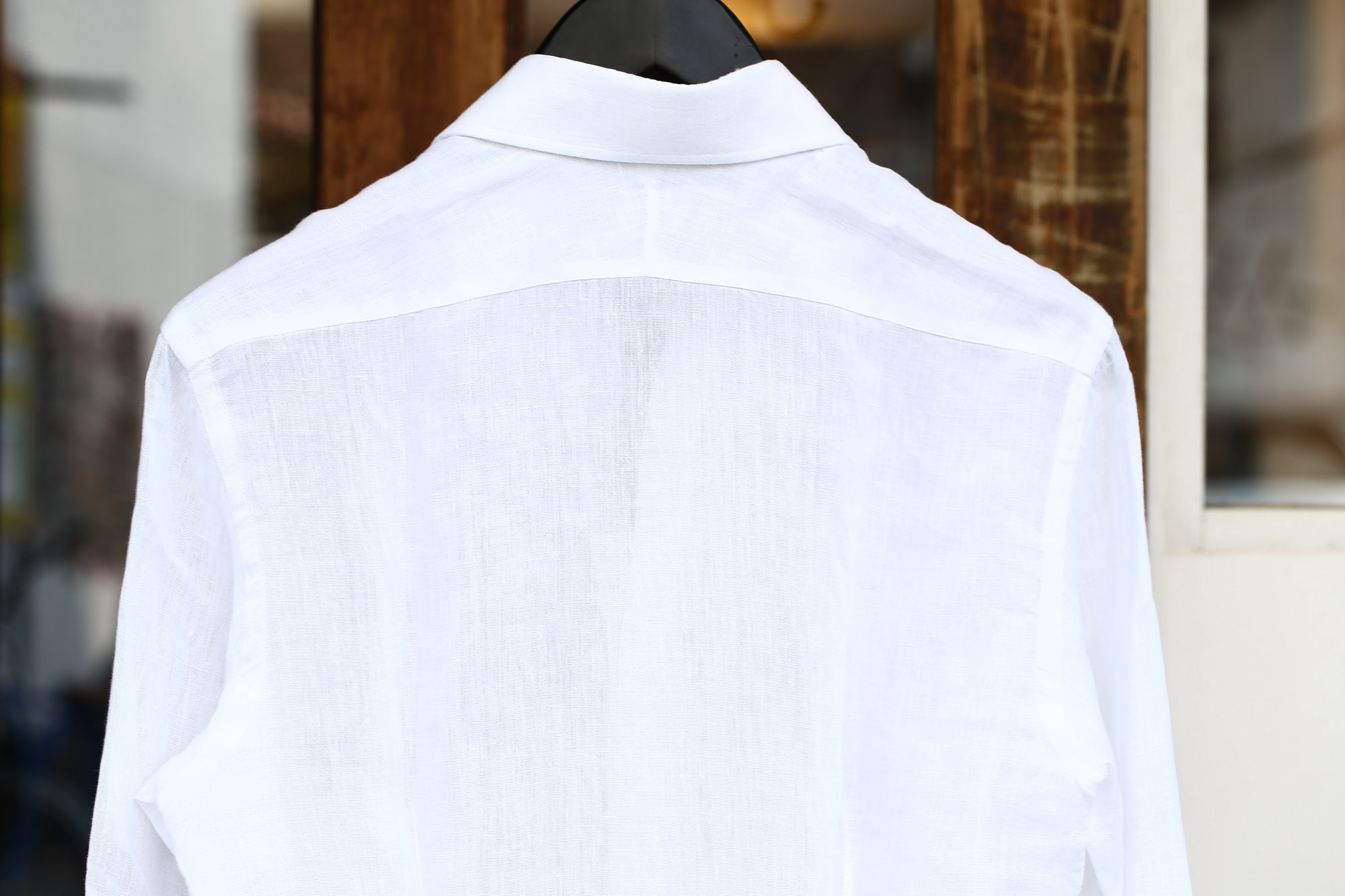 ALESSANDRO GHERARDI (アレッサンドロゲラルディ) Linen Shirts カッタウェイ リネンシャツ WHITE (ホワイト・000) made in italy(イタリア製) 2017 春夏新作 愛知 名古屋 Alto e Diritto アルト エ デリット alessandrogherardi シャツ