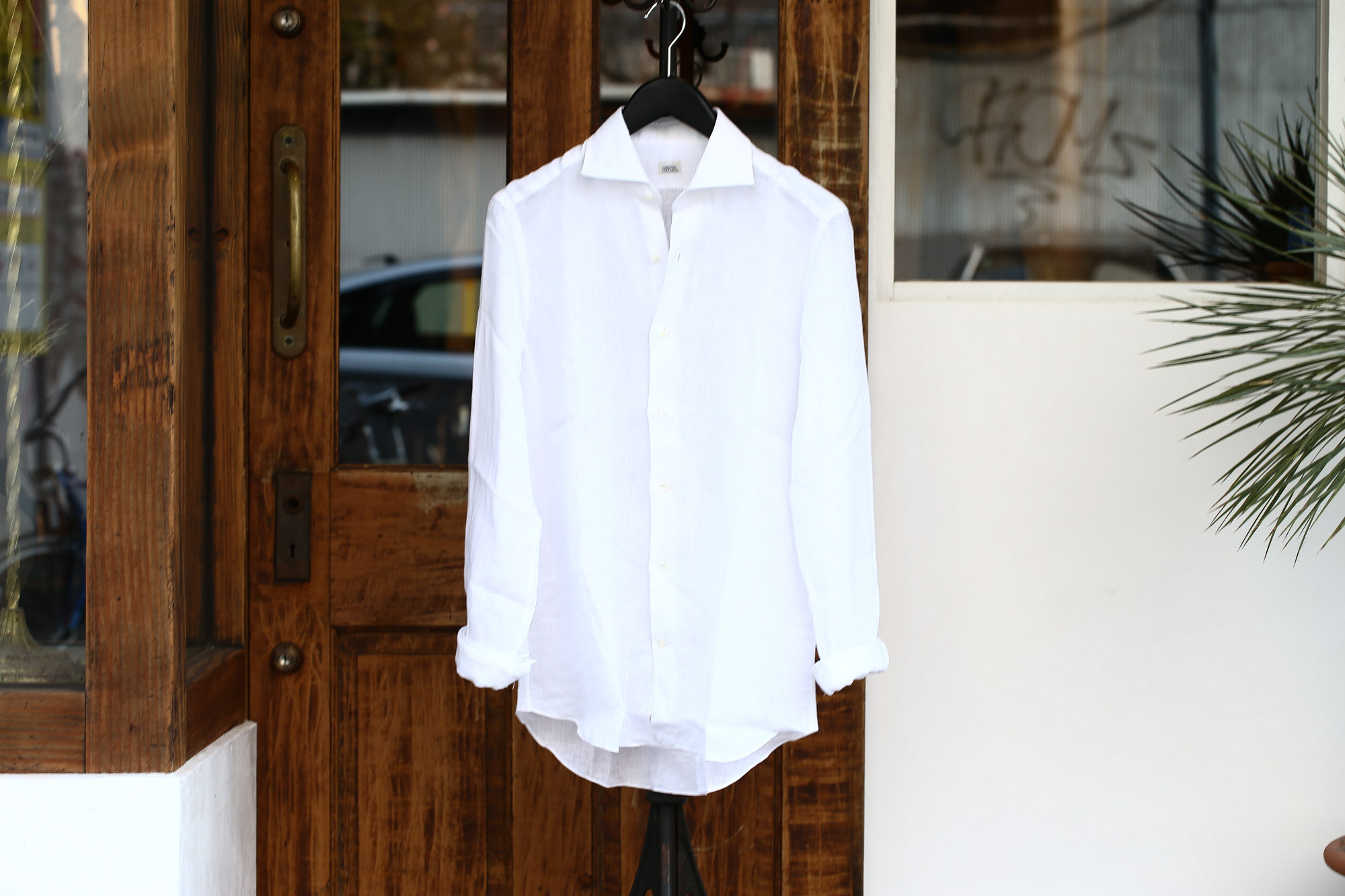 ALESSANDRO GHERARDI (アレッサンドロゲラルディ) Linen Shirts カッタウェイ リネンシャツ WHITE (ホワイト・000) made in italy(イタリア製) 2017 春夏新作 愛知 名古屋 Alto e Diritto アルト エ デリット alessandrogherardi シャツ