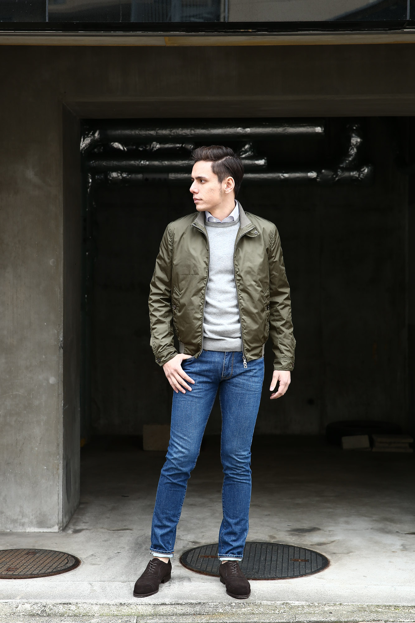 Sealup(シーラップ) Bomber Jacket(ボマージャケット) S7505 9683 ナイロンジャケット　ボンバージャケット 【KHAKI / カーキ・017】  MADE IN ITALY（イタリア製) 2017 春夏新作 愛知 名古屋 Alto e Diritto アルト エ デリット sealup シーラップ