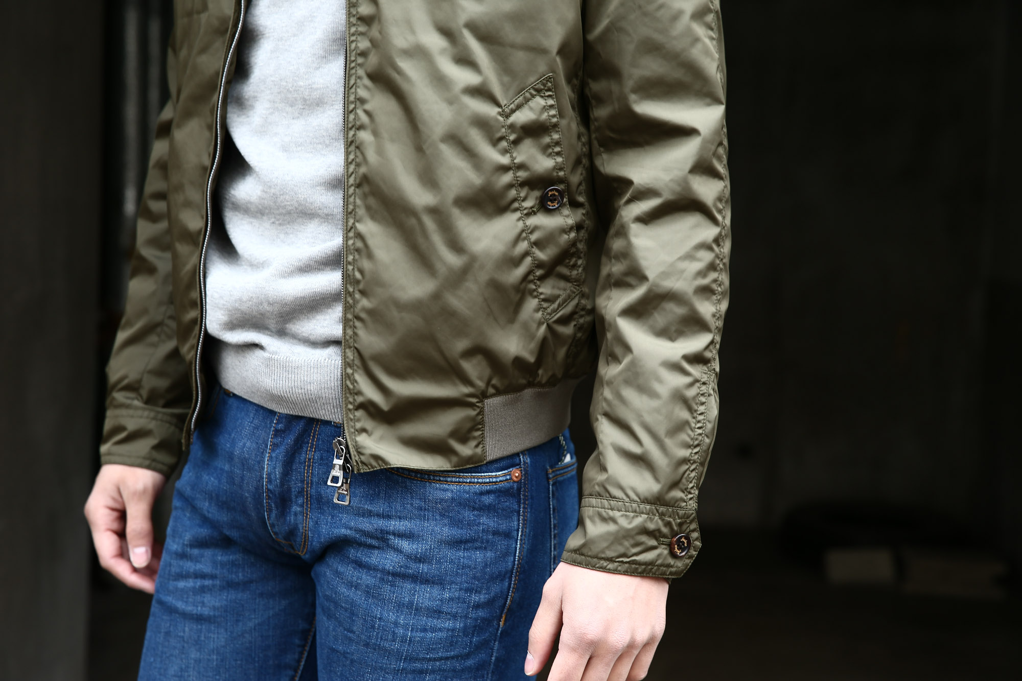 Sealup(シーラップ) Bomber Jacket(ボマージャケット) S7505 9683 ナイロンジャケット　ボンバージャケット 【KHAKI / カーキ・017】  MADE IN ITALY（イタリア製) 2017 春夏新作 愛知 名古屋 Alto e Diritto アルト エ デリット sealup シーラップ