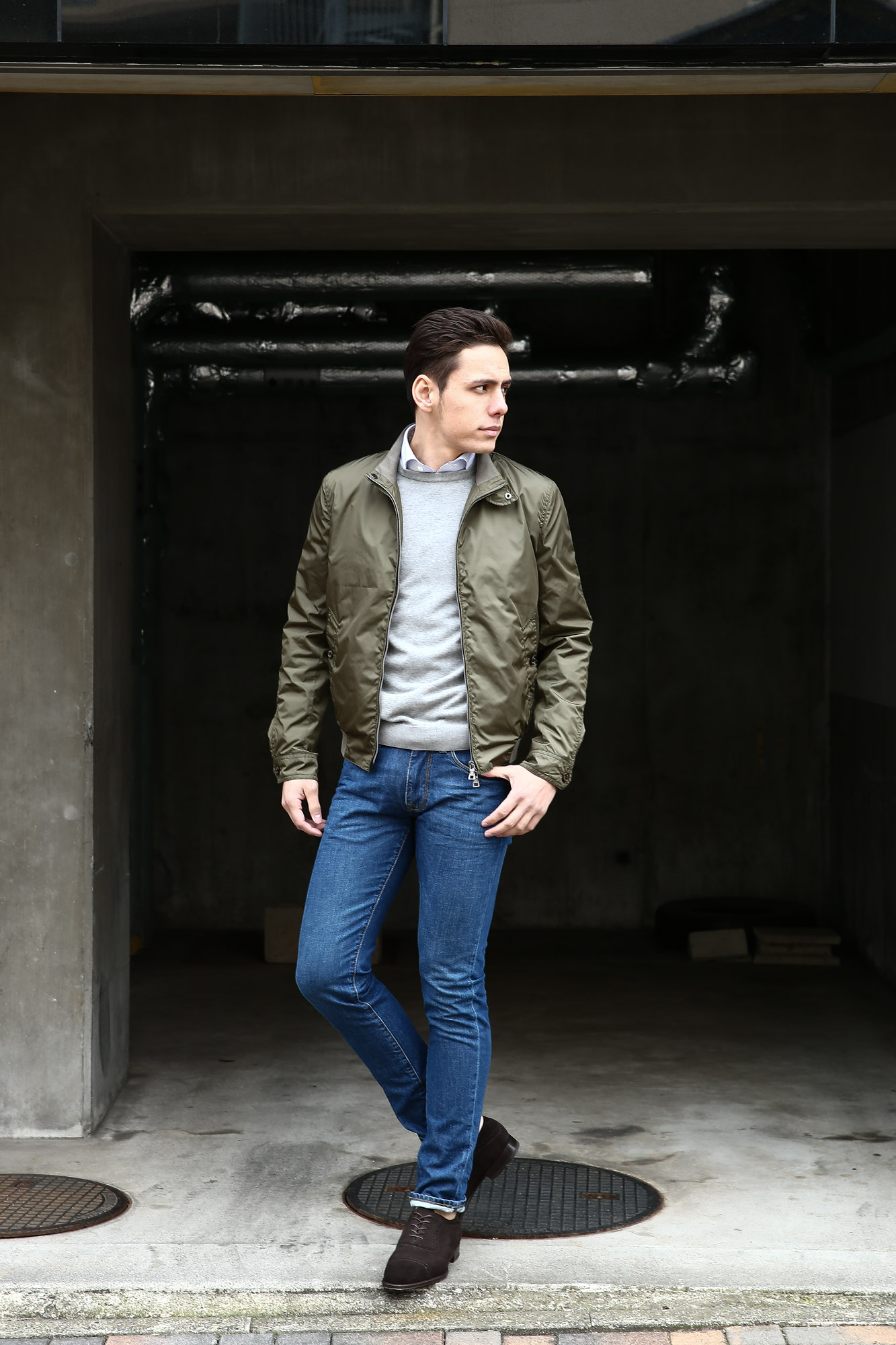 Sealup(シーラップ) Bomber Jacket(ボマージャケット) S7505 9683 ナイロンジャケット　ボンバージャケット 【KHAKI / カーキ・017】  MADE IN ITALY（イタリア製) 2017 春夏新作 愛知 名古屋 Alto e Diritto アルト エ デリット sealup シーラップ