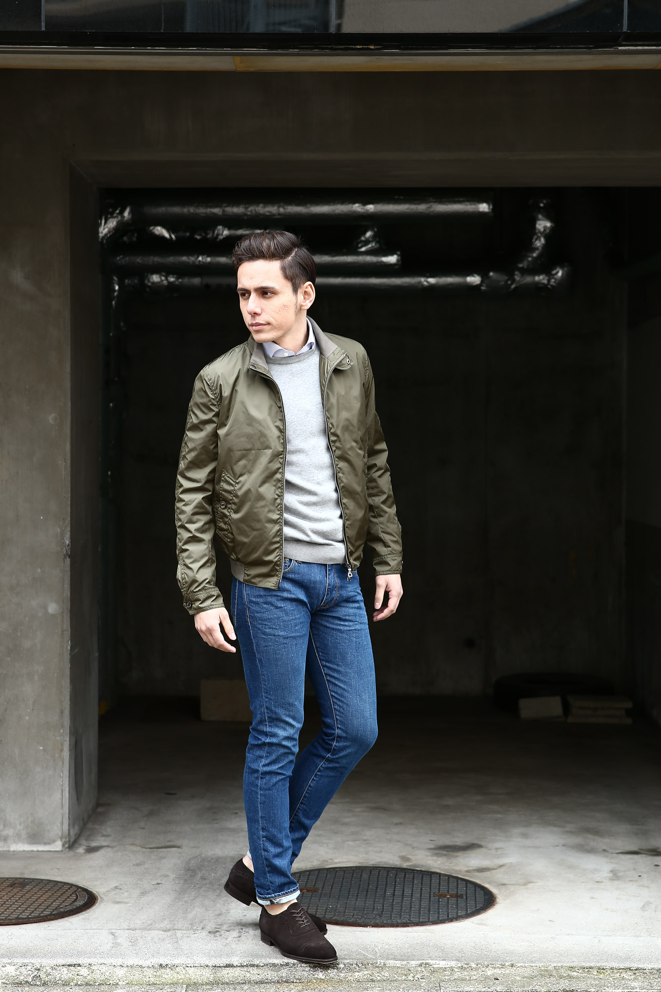 Sealup(シーラップ) Bomber Jacket(ボマージャケット) S7505 9683 ナイロンジャケット　ボンバージャケット 【KHAKI / カーキ・017】  MADE IN ITALY（イタリア製) 2017 春夏新作 愛知 名古屋 Alto e Diritto アルト エ デリット sealup シーラップ