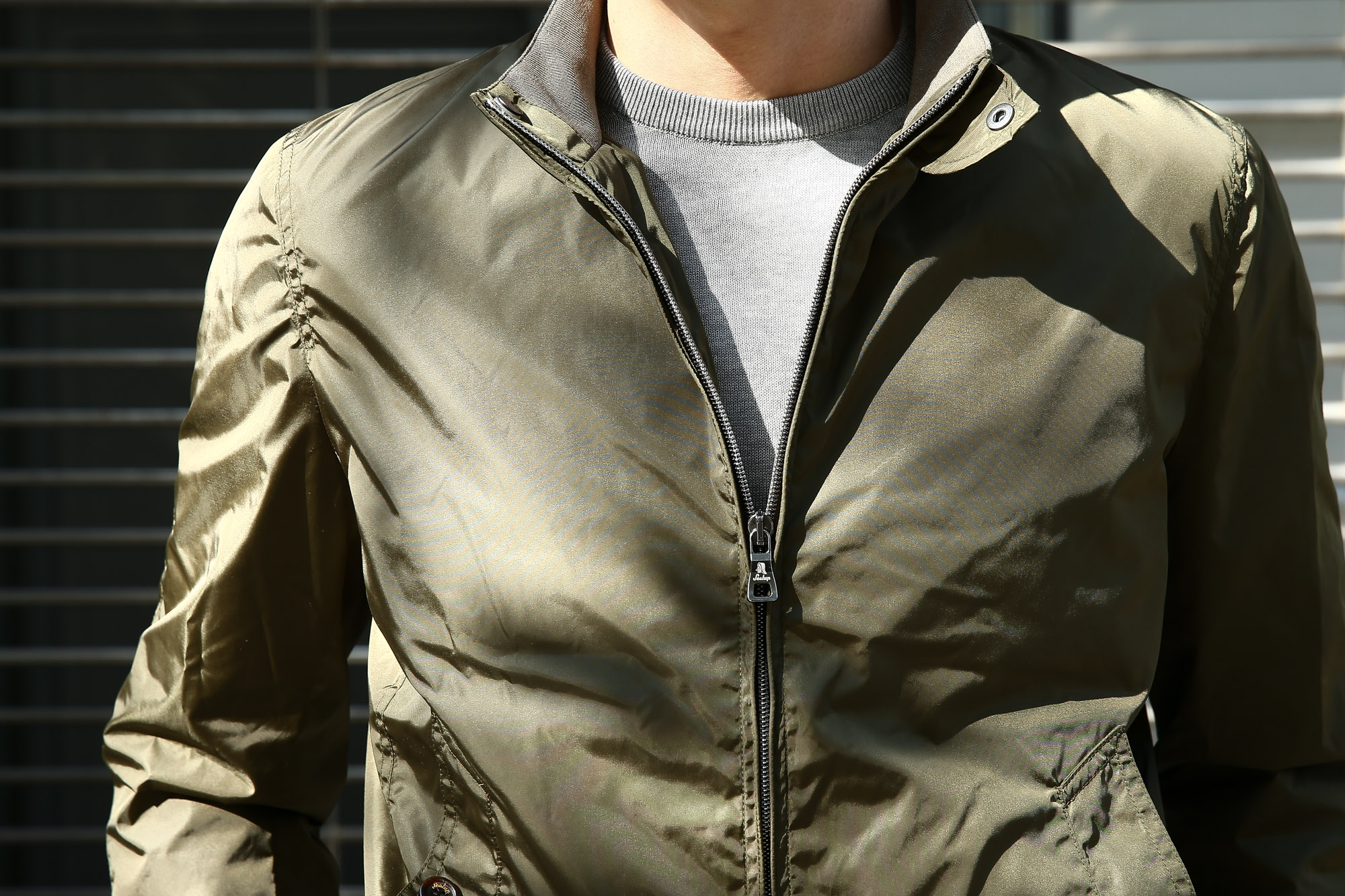 【Sealup / シーラップ】 【Bomber Jacket / ボマージャケット】 S7505 9683 ナイロンジャケット　ボンバージャケット KHAKI (カーキ・017)  MADE IN ITALY（イタリア製) 2017 春夏新作 愛知 名古屋 Alto e Diritto アルト エ デリット sealup シーラップ