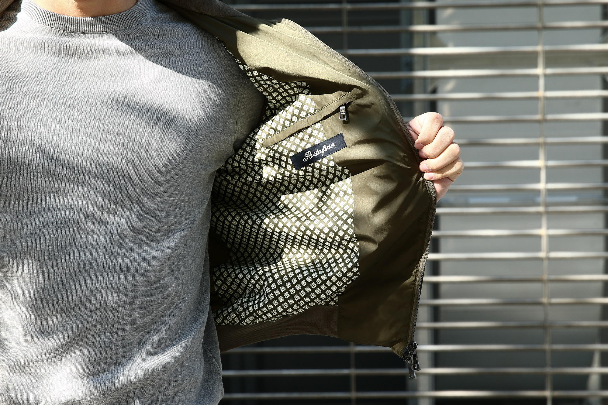 【Sealup / シーラップ】 【Bomber Jacket / ボマージャケット】 S7505 9683 ナイロンジャケット　ボンバージャケット KHAKI (カーキ・017)  MADE IN ITALY（イタリア製) 2017 春夏新作 愛知 名古屋 Alto e Diritto アルト エ デリット sealup シーラップ