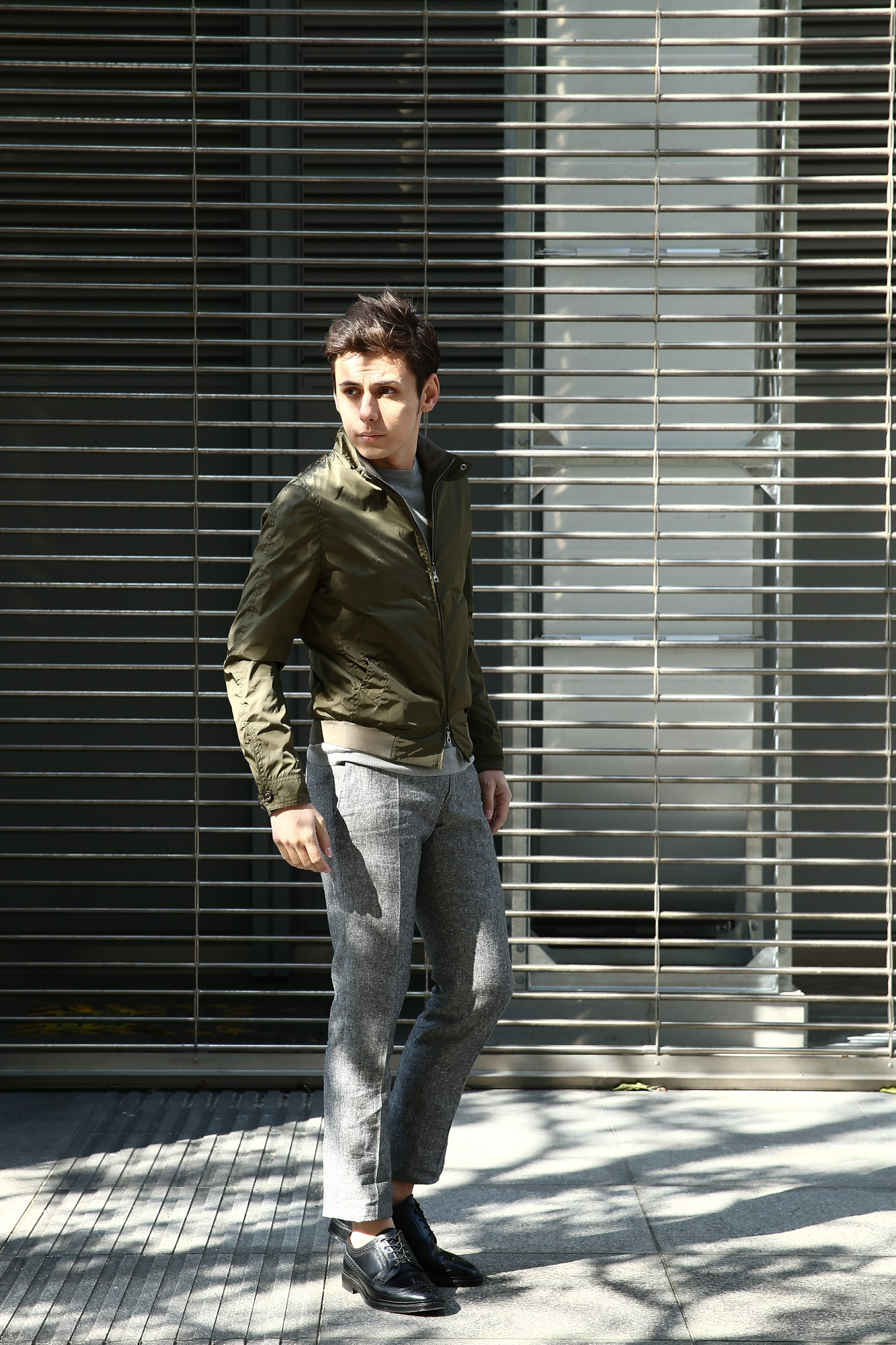 【Sealup / シーラップ】 【Bomber Jacket / ボマージャケット】 S7505 9683 ナイロンジャケット　ボンバージャケット KHAKI (カーキ・017)  MADE IN ITALY（イタリア製) 2017 春夏新作 愛知 名古屋 Alto e Diritto アルト エ デリット sealup シーラップ