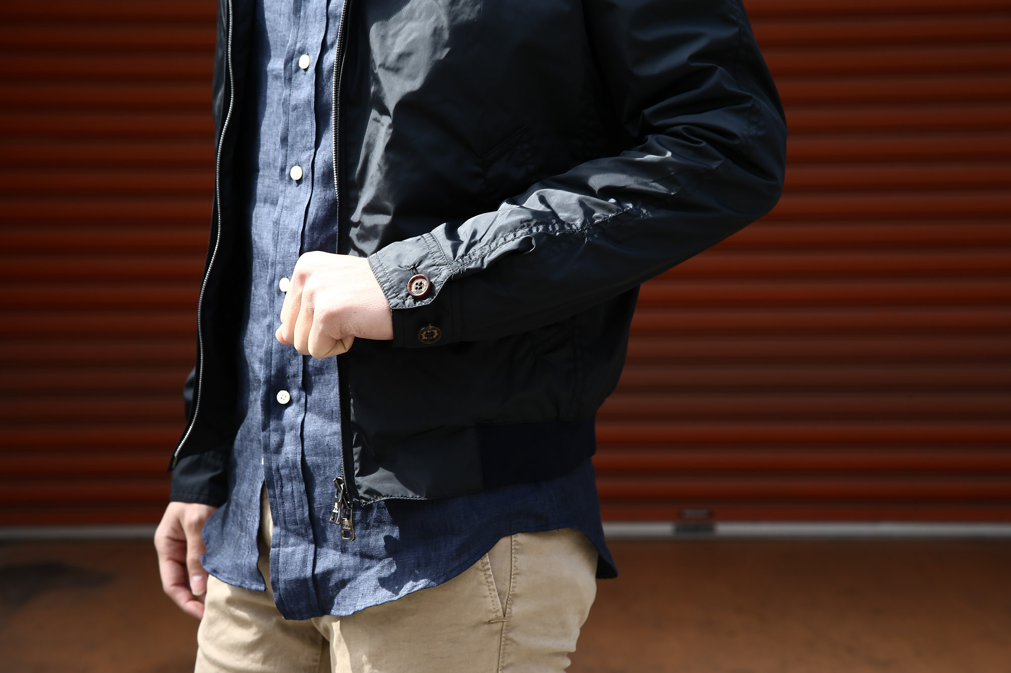 【Sealup / シーラップ】 【Bomber Jacket / ボマージャケット】 S7505 9683 ナイロンジャケット　ボンバージャケット NAVY (ネイビー・01) MADE IN ITALY（イタリア製) 2017 春夏新作 愛知 名古屋 Alto e Diritto アルト エ デリット sealup シーラップ