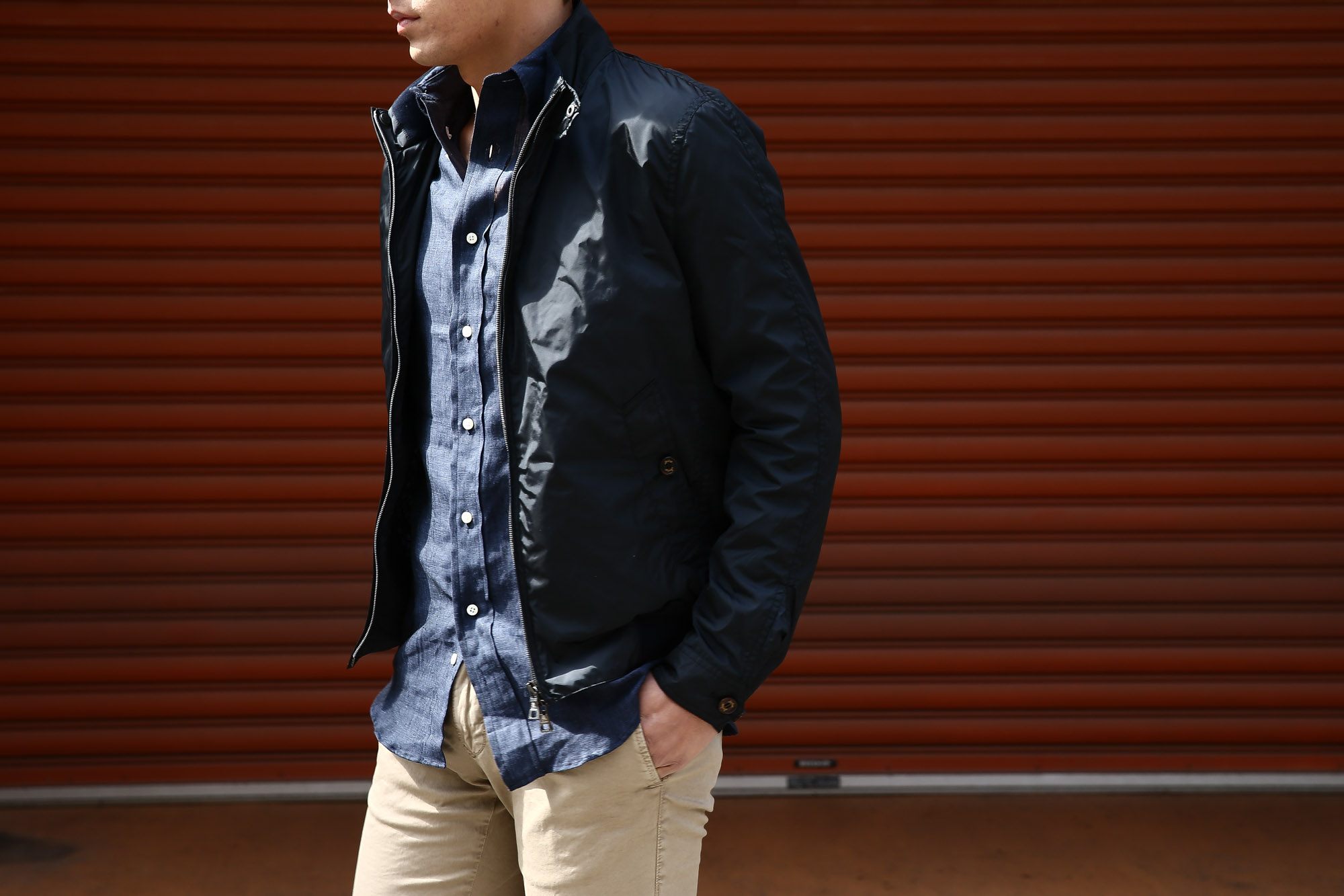 【Sealup / シーラップ】 【Bomber Jacket / ボマージャケット】 S7505 9683 ナイロンジャケット　ボンバージャケット NAVY (ネイビー・01) MADE IN ITALY（イタリア製) 2017 春夏新作 愛知 名古屋 Alto e Diritto アルト エ デリット sealup シーラップ