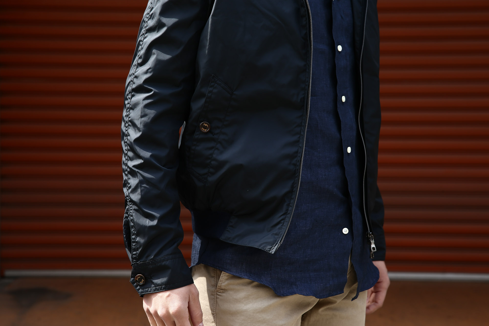 【Sealup / シーラップ】 【Bomber Jacket / ボマージャケット】 S7505 9683 ナイロンジャケット　ボンバージャケット NAVY (ネイビー・01) MADE IN ITALY（イタリア製) 2017 春夏新作 愛知 名古屋 Alto e Diritto アルト エ デリット sealup シーラップ