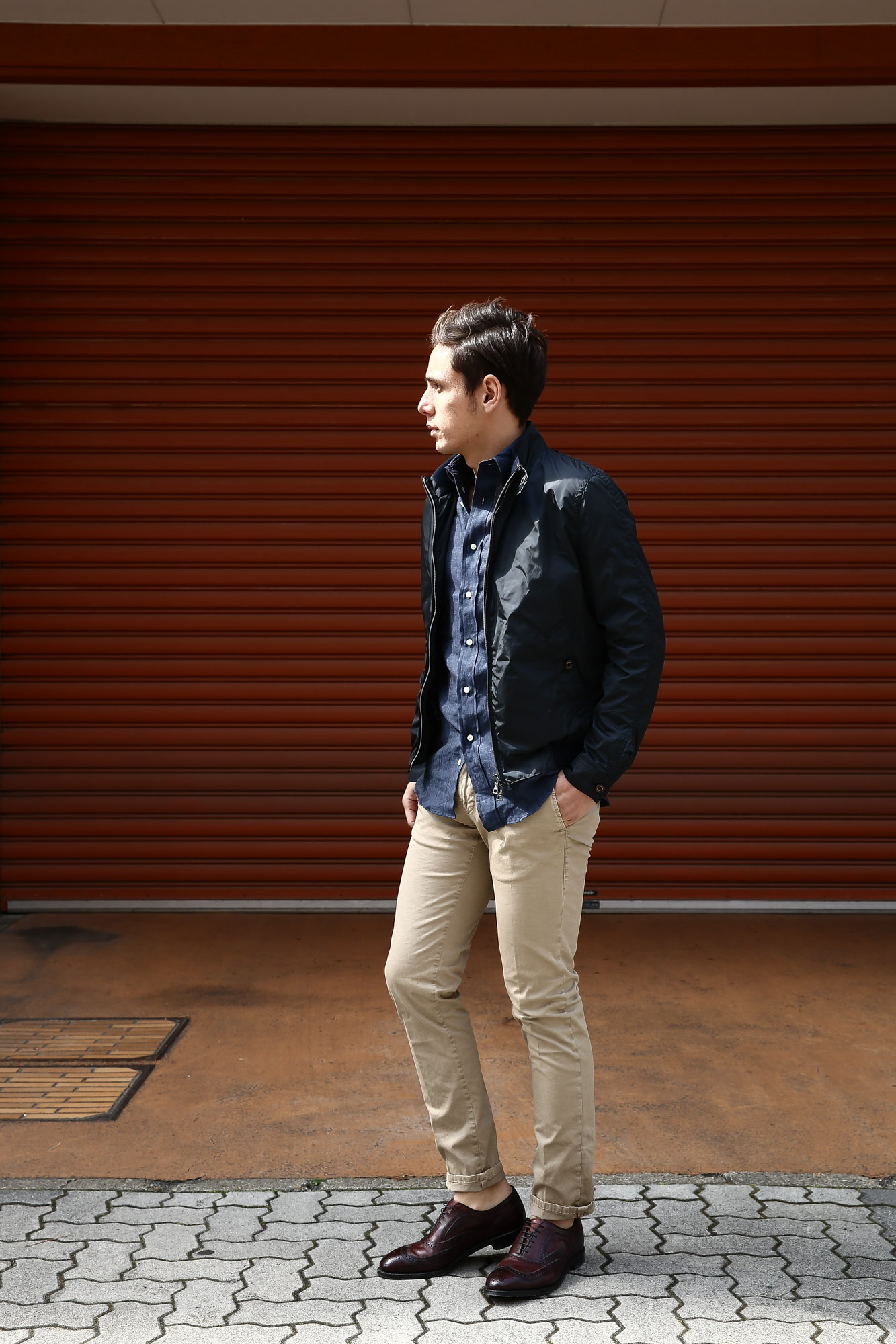 【Sealup / シーラップ】 【Bomber Jacket / ボマージャケット】 S7505 9683 ナイロンジャケット　ボンバージャケット NAVY (ネイビー・01) MADE IN ITALY（イタリア製) 2017 春夏新作 愛知 名古屋 Alto e Diritto アルト エ デリット sealup シーラップ