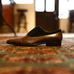 ENZO BONAFE (エンツォボナフェ) 【3864】Straight Tip Shoes ストレートチップシューズ 2tone MUSEUM CALF SUPERBUCK ドレスシューズ PEWTER(グレー)×NERO(ブラック) made in italy (イタリア製)のイメージ