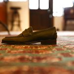 ENZO BONAFE (エンツォボナフェ) 【ART.EB-08】 Coin Loafer コインローファー SUPERBUCK グリーンスエード ローファー LODEN(ローデン) made in italy (イタリア製)のイメージ