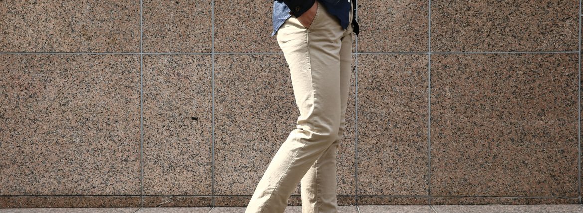 INCOTEX SLACKS (インコテックススラックス) 1ST603 SLIM FIT スリムフィット G.D. STRETCH GABCHINO ガーメントダイ ストレッチ コットントラウザーズ チノパンツ BEIGE (ベージュ・411) 2017春夏新作 愛知　名古屋 ZODIAC ゾディアック incotexslacks インコテックススラックス inkotex インコテックス 27,28,29,30,31,32,33,34