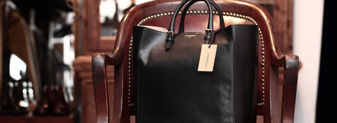 J&M DAVIDSON (ジェイアンドエムデヴィッドソン) OLIVIA TALL (オリヴィア トール) 1364 CALF LEATHER 1364 カーフレザー レザーバック レザートートバッグ BLACK (ブラック・999) Made in spain (スペイン製) 2017 春夏新作のイメージ