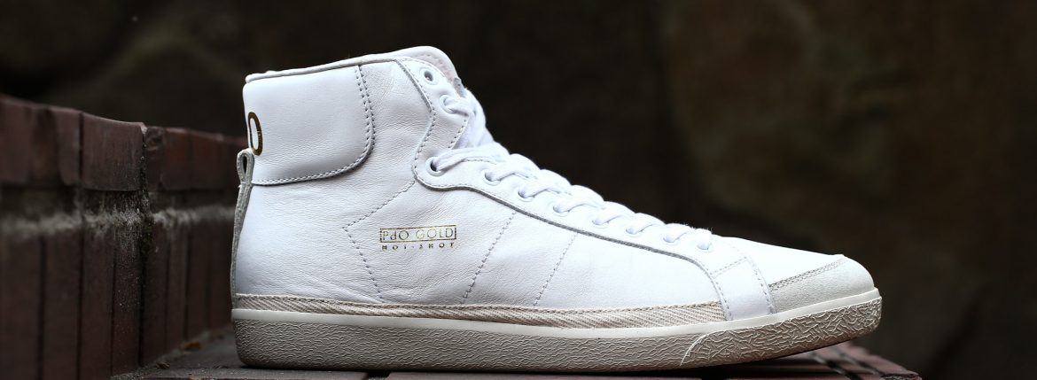 Pantofola d'Oro (パントフォラドーロ) CLASSICO PG75 CALF LEATHERカーフレザー ハイカット レザースニーカー WHITE (ホワイト・WHT) made in italy (イタリア製) 2017 春夏新作 pantofoladoro パントフォラドーロ pg75 ハイカットスニーカー 愛知 名古屋 ZODIAC ゾディアック シューズ 靴