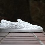 Pantofola d’Oro (パントフォラドーロ) TENDENZA SM55 INTRECCIATO LEATHER イントレチャート レザー スリップオン スニーカー BIANCO (ホワイト・WHT) made in italy (イタリア製) 2017 春夏新作のイメージ