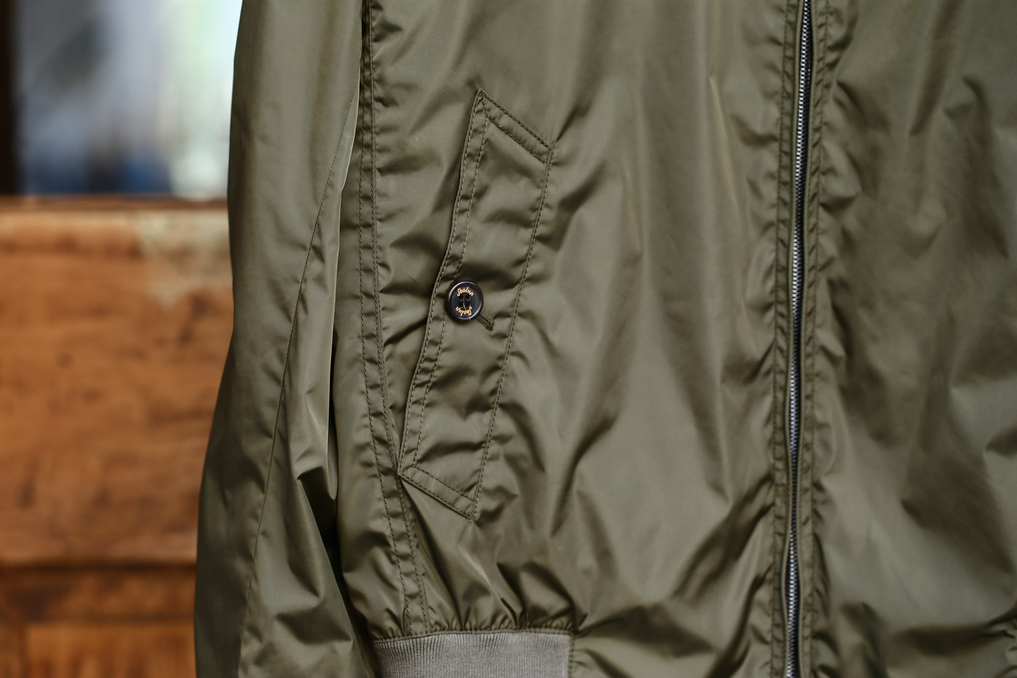 Sealup (シーラップ) Bomber Jacket (ボマージャケット) S7505 9683 ナイロンジャケット　ボンバージャケット KHAKI (カーキ・017)  MADE IN ITALY（イタリア製) 2017 春夏新作 愛知 名古屋 Alto e Diritto アルト エ デリット sealup シーラップ フライトジャケット