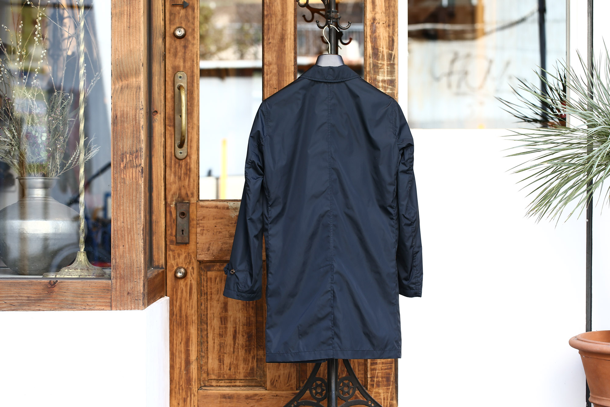 Sealup (シーラップ) Soutien Collar Coat ステンカラーコート ロング ナイロンコート NAVY (ネイビー・01) MADE IN ITALY（イタリア製) 2017 春夏新作 愛知 名古屋 Alto e Diritto アルト エ デリット sealup シーラップ ロングコート