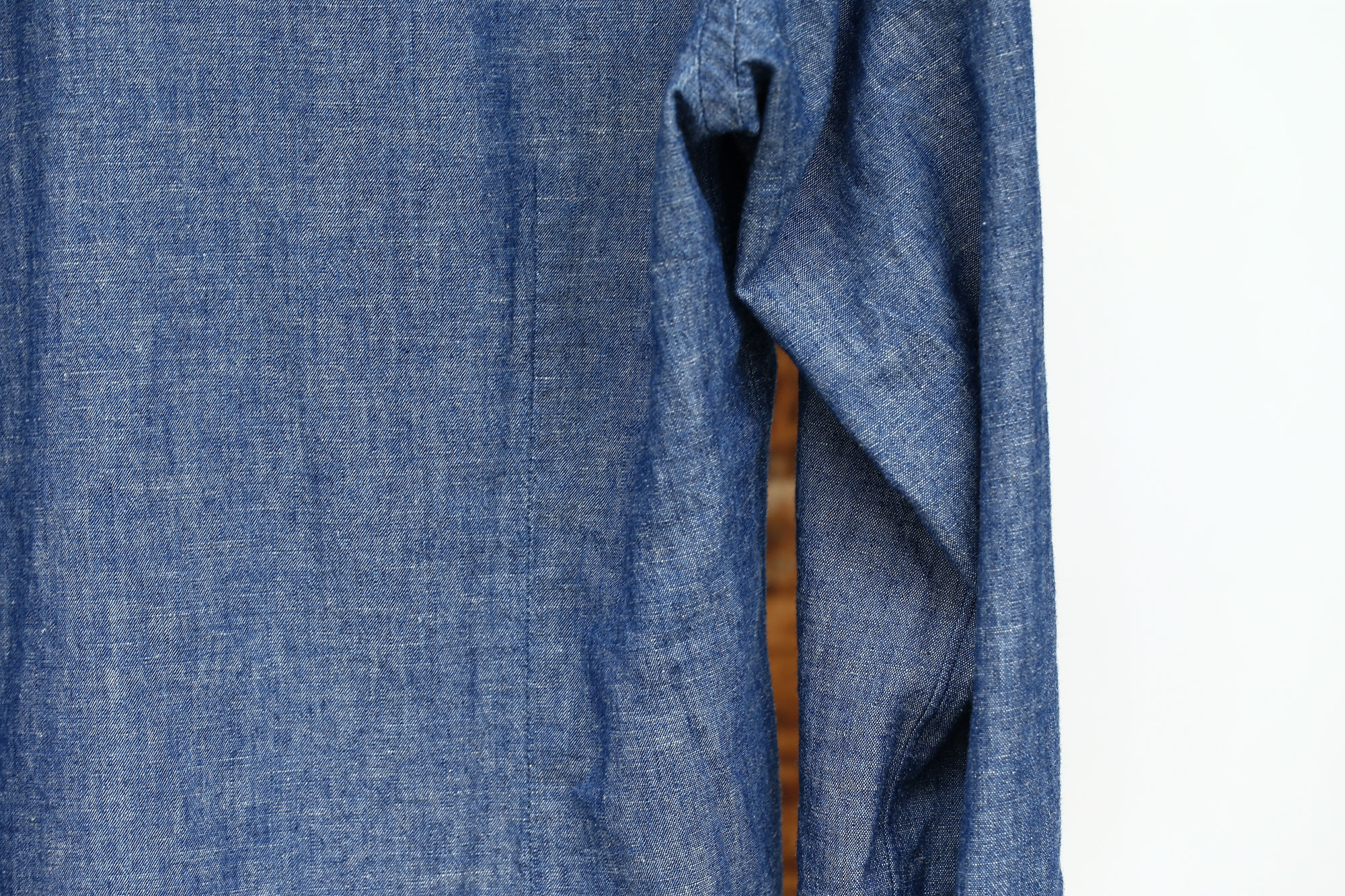 ALESSANDRO GHERARDI (アレッサンドロゲラルディ) Chambray Shirts カッタウェイ コットンリネン シャンブレーシャツ NAVY (ネイビー・690) made in italy(イタリア製) 2017春夏新作 愛知 名古屋 Alto e Diritto アルト エ デリット ゾディアク alessandrogheradi シャンブレーシャツ