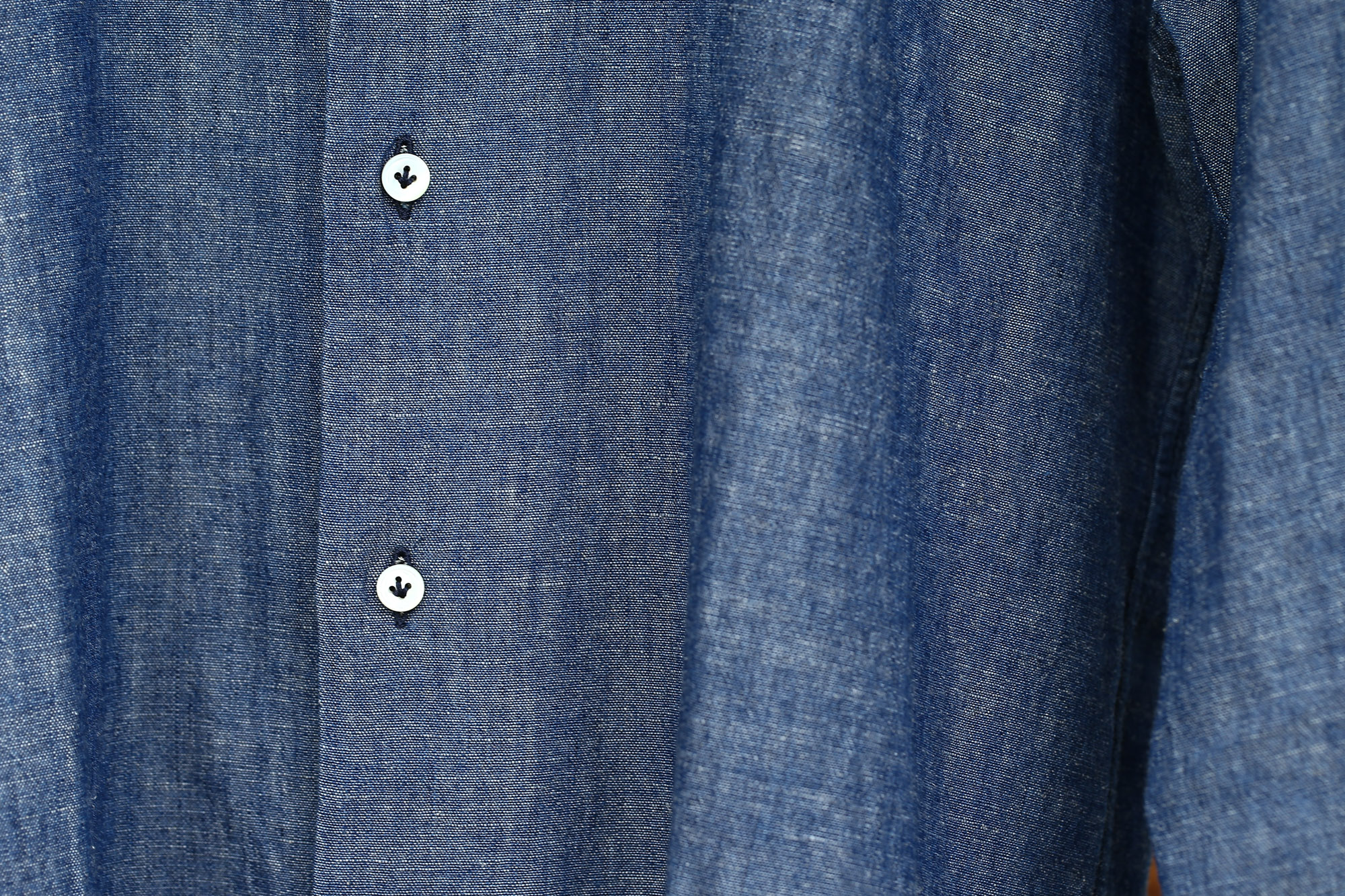 ALESSANDRO GHERARDI (アレッサンドロゲラルディ) Chambray Shirts カッタウェイ コットンリネン シャンブレーシャツ NAVY (ネイビー・690) made in italy(イタリア製) 2017春夏新作 愛知 名古屋 Alto e Diritto アルト エ デリット ゾディアク alessandrogheradi シャンブレーシャツ