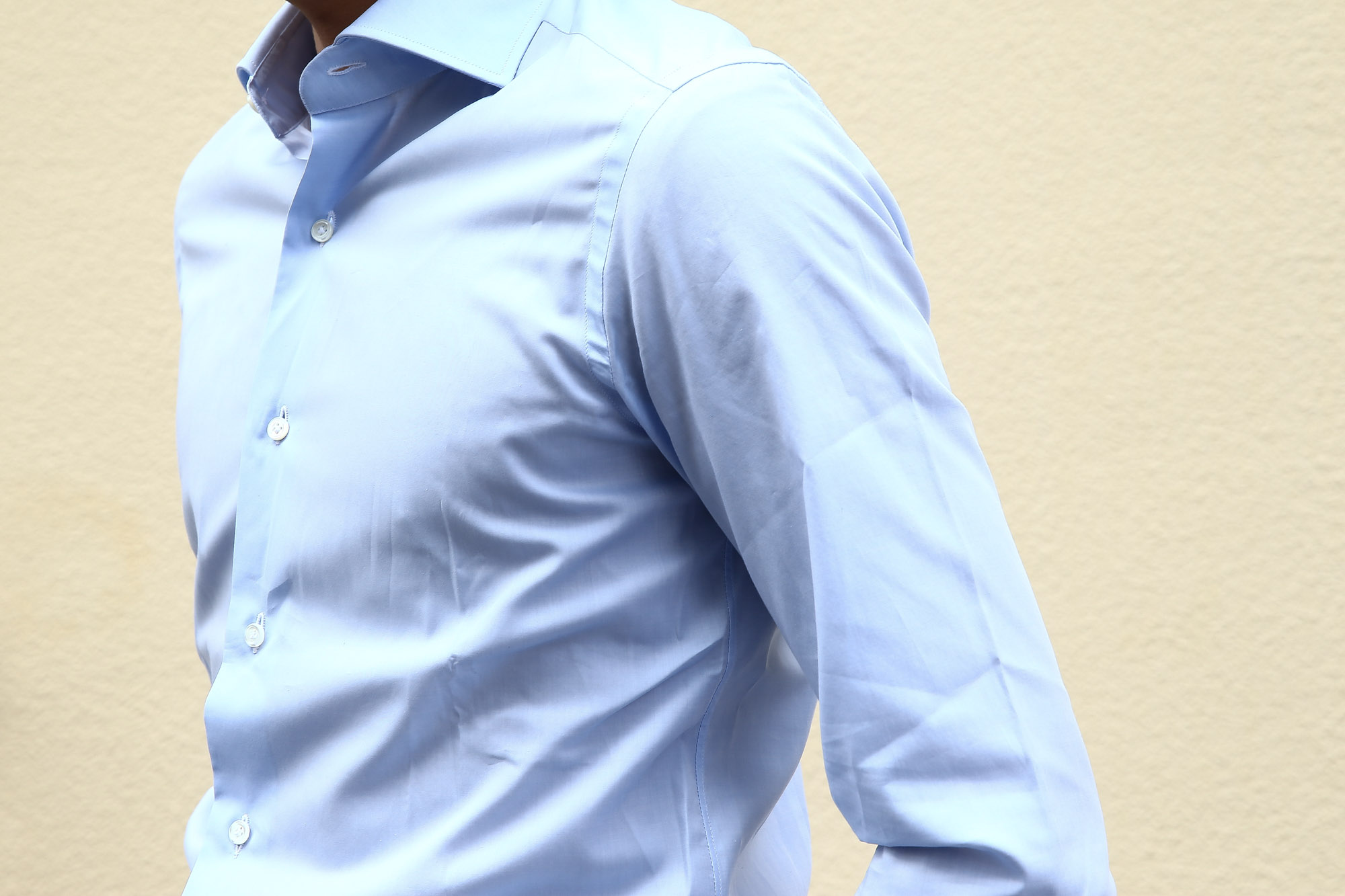 ALESSANDRO GHERARDI (アレッサンドロゲラルディ) Dress Shirts カッタウェイ コットンブロード ドレスシャツ BLUE (ブルー・611) made in italy(イタリア製) 2017 春夏新作 alessandrogherardi 愛知 名古屋 シャツ 