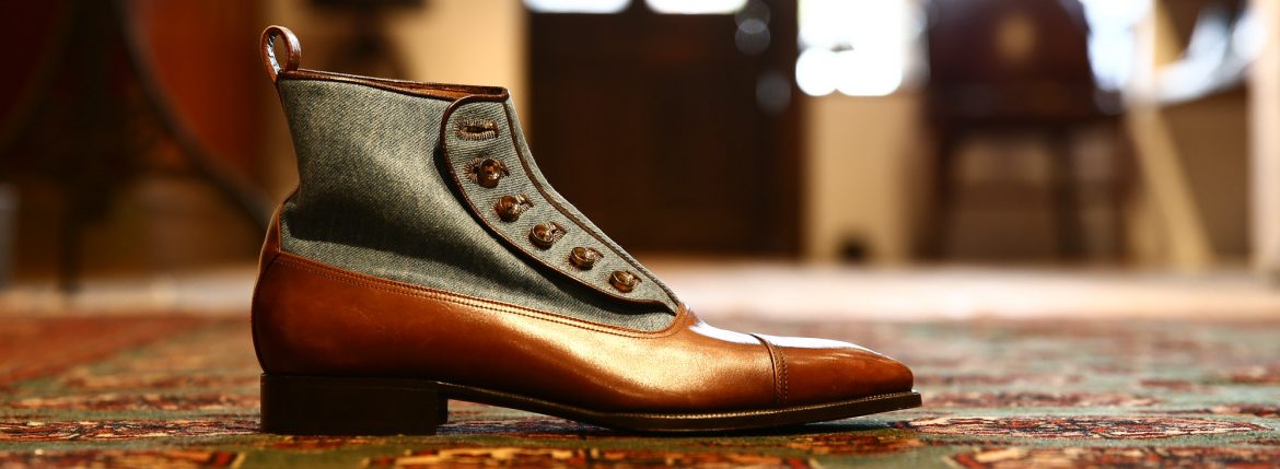 ENZO BONAFE (エンツォボナフェ) 【2690】Buttom up Boots ボタンアップブーツ BETIS ドレスシューズ ドレスブーツ CASTAGNA,CHIARO(ライトブラウン×デニム) made in italy (イタリア製) 春夏秋冬 新作 愛知 名古屋 enzobonafe コラボレート ヒロシツボウチ 坪内浩 エンツォボナフェ ボナフェ ベネチアンクリーム JOHN LOBB ジョンロブ CHURCH’S チャーチ JOSEPH CHEANEY ジョセフチーニー CORTHAY コルテ ALFRED SARGENT アルフレッドサージェント CROCKETTJONES クロケットジョーンズ F.LLI GIACOMETTI フラテッリジャコメッティ ENZO BONAFE エンツォボナフェ BETTANINVENTURI ベッタニンヴェントゥーリ JALAN SRIWIJAYA ジャランスリウァヤ J.W.WESTON ジェイエムウエストン SANTONI サントーニ SERGIO ROSSI セルジオロッシ CARMINA カルミナ