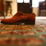 ENZO BONAFE (エンツォボナフェ) 【3571】Wing Tip Suede Shoes ウィングチップスエードシューズ  CASTORO ドレスシューズ スエードシューズ #586(ライトブラウン) made in italy (イタリア製)のイメージ
