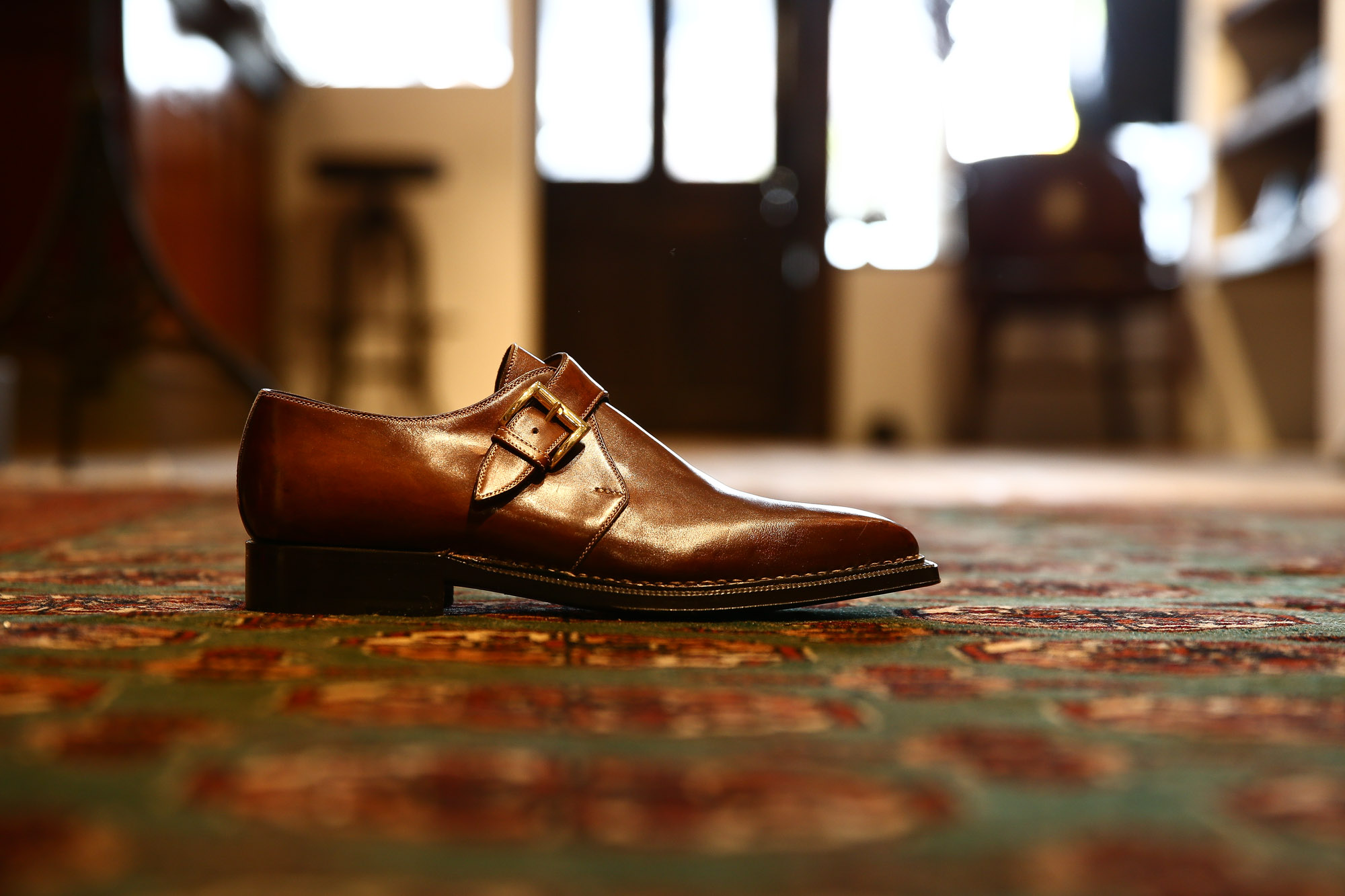 ENZO BONAFE (エンツォボナフェ) 【3721】Single Monk Strap Shoes