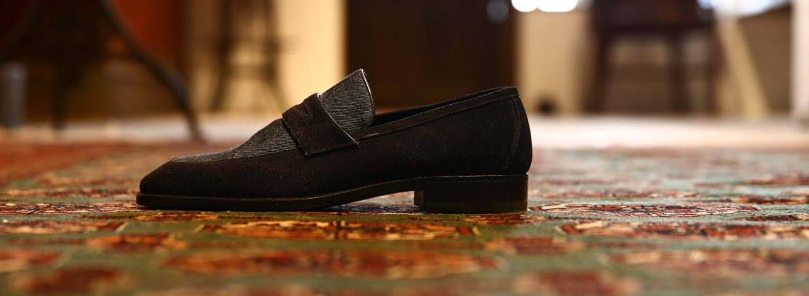 ENZO BONAFE (エンツォボナフェ) 【3895】Coin Loafer コインローファー DENIM SCURO SUPERBUCK ドレスシューズ ローファー SCURO×ROYAL(デニム×ロイヤル) made in italy (イタリア製) 春夏秋冬 新作 愛知 名古屋 enzobonafe コラボレート ヒロシツボウチ 坪内浩 エンツォボナフェ ボナフェ ベネチアンクリーム JOHN LOBB ジョンロブ CHURCH’S チャーチ JOSEPH CHEANEY ジョセフチーニー CORTHAY コルテ ALFRED SARGENT アルフレッドサージェント CROCKETTJONES クロケットジョーンズ F.LLI GIACOMETTI フラテッリジャコメッティ ENZO BONAFE エンツォボナフェ BETTANINVENTURI ベッタニンヴェントゥーリ JALAN SRIWIJAYA ジャランスリウァヤ J.W.WESTON ジェイエムウエストン SANTONI サントーニ SERGIO ROSSI セルジオロッシ CARMINA カルミナ