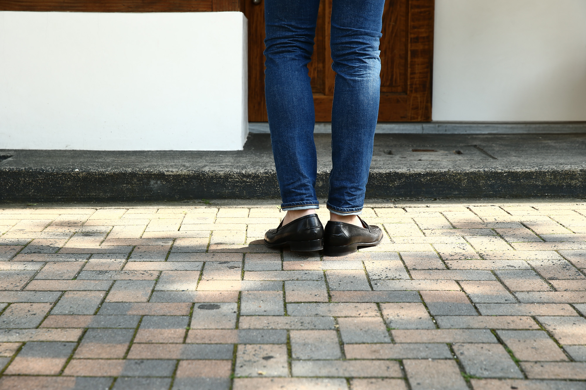 【ENZO BONAFE // エンツォボナフェ】 【ART. EB-08】 Coin Loafer (コイン ローファー) LAMA ラマレザー ドレスシューズ ローファー NERO (ブラック) made in italy (イタリア製) 2017 春夏新作  ハンドモカシン 愛知 名古屋 エンツォボナフェ ボナフェ ベネチアンクリーム enzobonafe eb08 ローファー  5,5.5,6,6.5,7,7.5,8,8.5,9,9.5