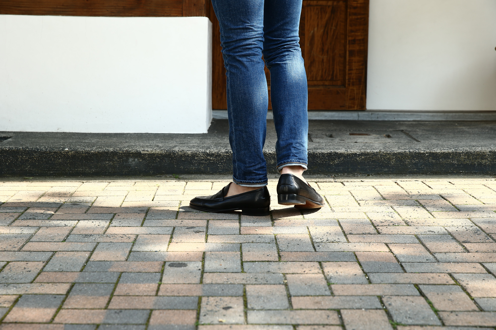 【ENZO BONAFE // エンツォボナフェ】 【ART. EB-08】 Coin Loafer (コイン ローファー) LAMA ラマレザー ドレスシューズ ローファー NERO (ブラック) made in italy (イタリア製) 2017 春夏新作  ハンドモカシン 愛知 名古屋 エンツォボナフェ ボナフェ ベネチアンクリーム enzobonafe eb08 ローファー  5,5.5,6,6.5,7,7.5,8,8.5,9,9.5