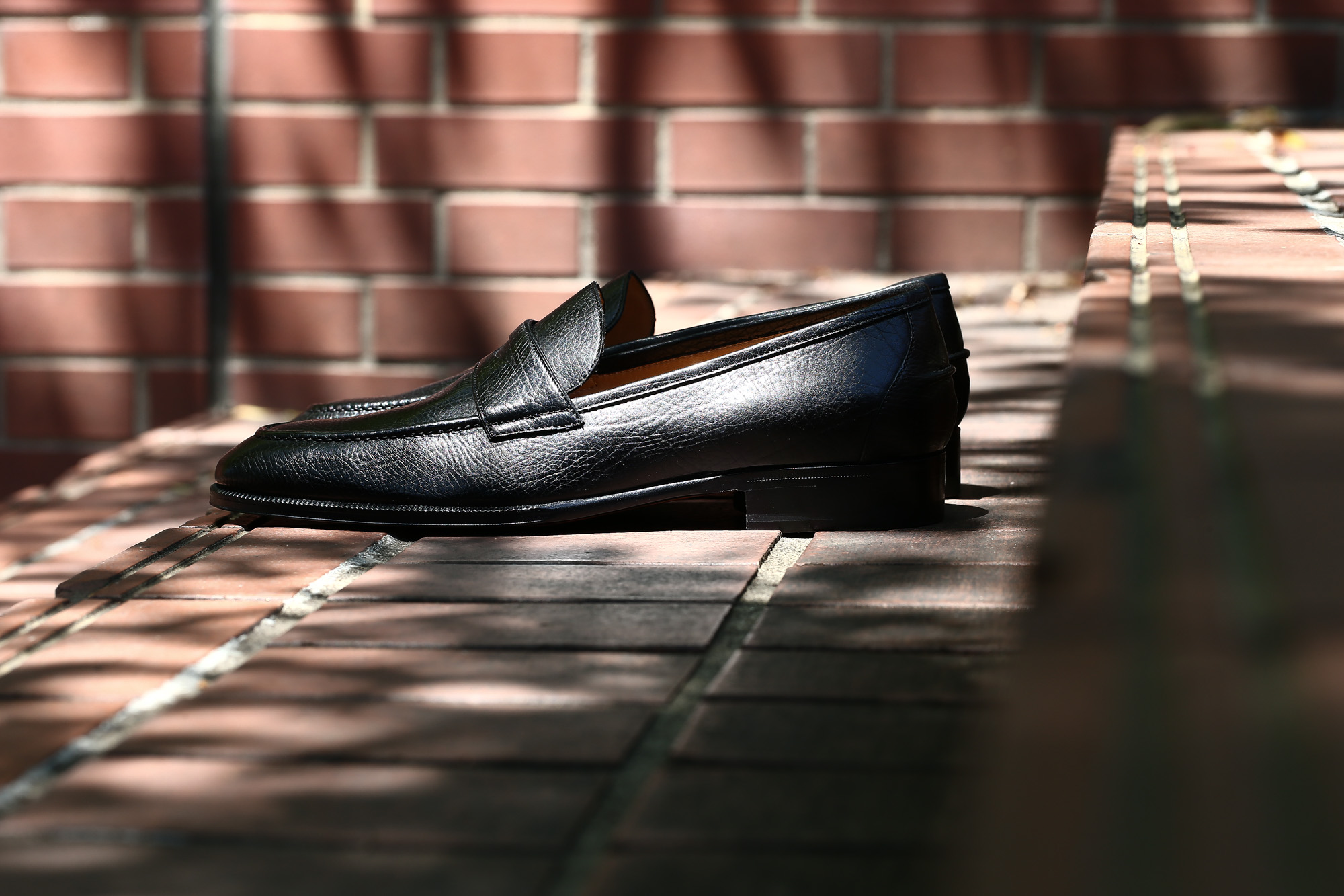 【ENZO BONAFE / エンツォボナフェ】 【ART. EB-08】 Coin Loafer (コイン ローファー) LAMA ラマレザー ドレスシューズ ローファー NERO (ブラック) made in italy (イタリア製) 2017 春夏新作 ハンドモカシン 愛知 名古屋 エンツォボナフェ ボナフェ ベネチアンクリーム enzobonafe eb08 ローファー  5,5.5,6,6.5,7,7.5,8,8.5,9,9.5