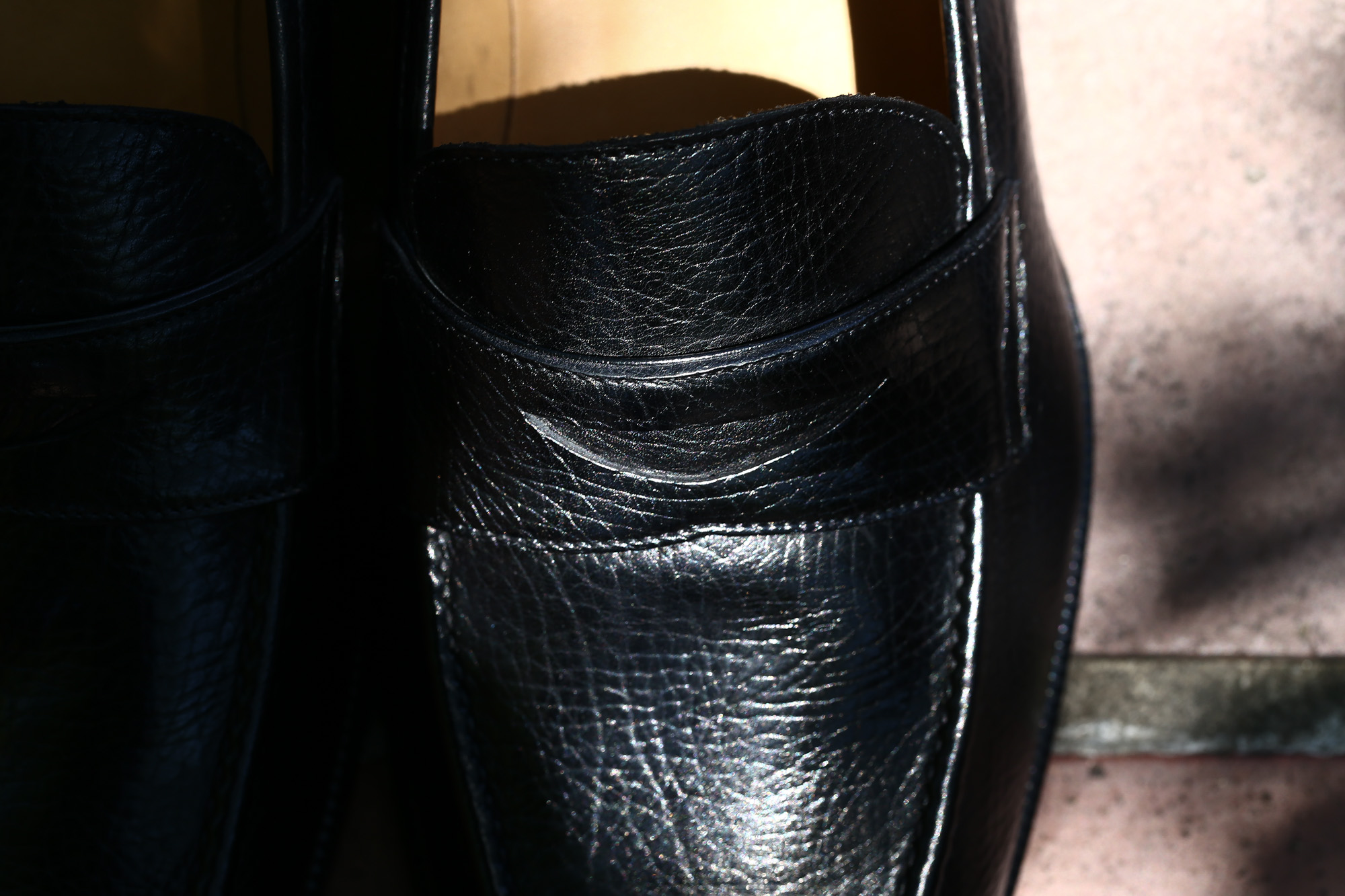 【ENZO BONAFE / エンツォボナフェ】 【ART. EB-08】 Coin Loafer (コイン ローファー) LAMA ラマレザー ドレスシューズ ローファー NERO (ブラック) made in italy (イタリア製) 2017 春夏新作 ハンドモカシン 愛知 名古屋 エンツォボナフェ ボナフェ ベネチアンクリーム enzobonafe eb08 ローファー  5,5.5,6,6.5,7,7.5,8,8.5,9,9.5