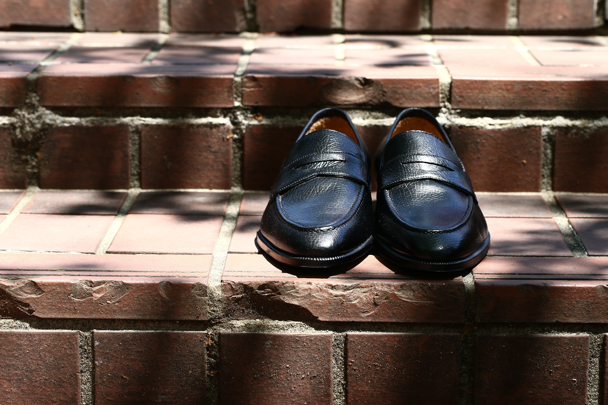 【ENZO BONAFE / エンツォボナフェ】 【ART. EB-08】 Coin Loafer (コイン ローファー) LAMA ラマレザー ドレスシューズ ローファー NERO (ブラック) made in italy (イタリア製) 2017 春夏新作 ハンドモカシン 愛知 名古屋 エンツォボナフェ ボナフェ ベネチアンクリーム enzobonafe eb08 ローファー  5,5.5,6,6.5,7,7.5,8,8.5,9,9.5