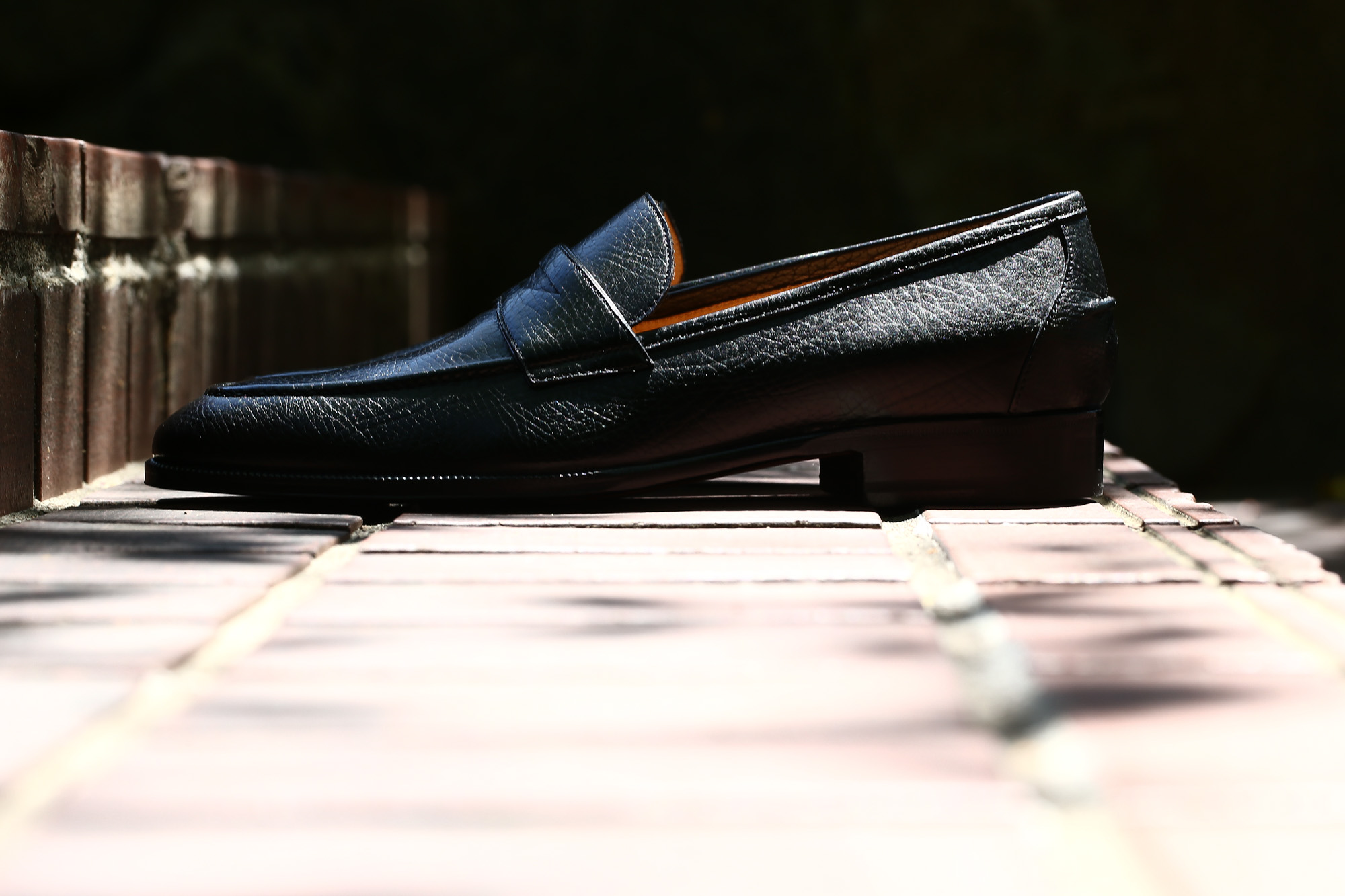 【ENZO BONAFE / エンツォボナフェ】 【ART. EB-08】 Coin Loafer (コイン ローファー) LAMA ラマレザー ドレスシューズ ローファー NERO (ブラック) made in italy (イタリア製) 2017 春夏新作 ハンドモカシン 愛知 名古屋 エンツォボナフェ ボナフェ ベネチアンクリーム enzobonafe eb08 ローファー  5,5.5,6,6.5,7,7.5,8,8.5,9,9.5