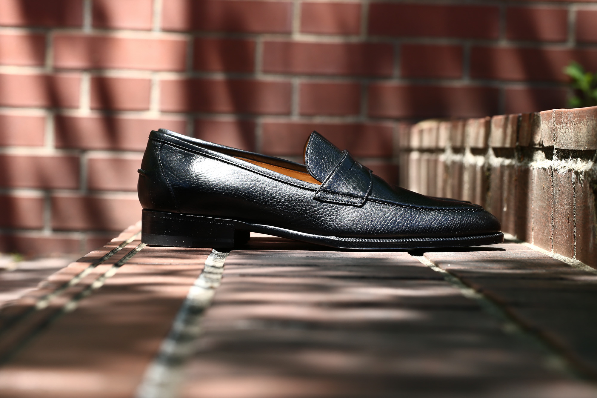 【ENZO BONAFE / エンツォボナフェ】 【ART. EB-08】 Coin Loafer (コイン ローファー) LAMA ラマレザー ドレスシューズ ローファー NERO (ブラック) made in italy (イタリア製) 2017 春夏新作 ハンドモカシン 愛知 名古屋 エンツォボナフェ ボナフェ ベネチアンクリーム enzobonafe eb08 ローファー  5,5.5,6,6.5,7,7.5,8,8.5,9,9.5