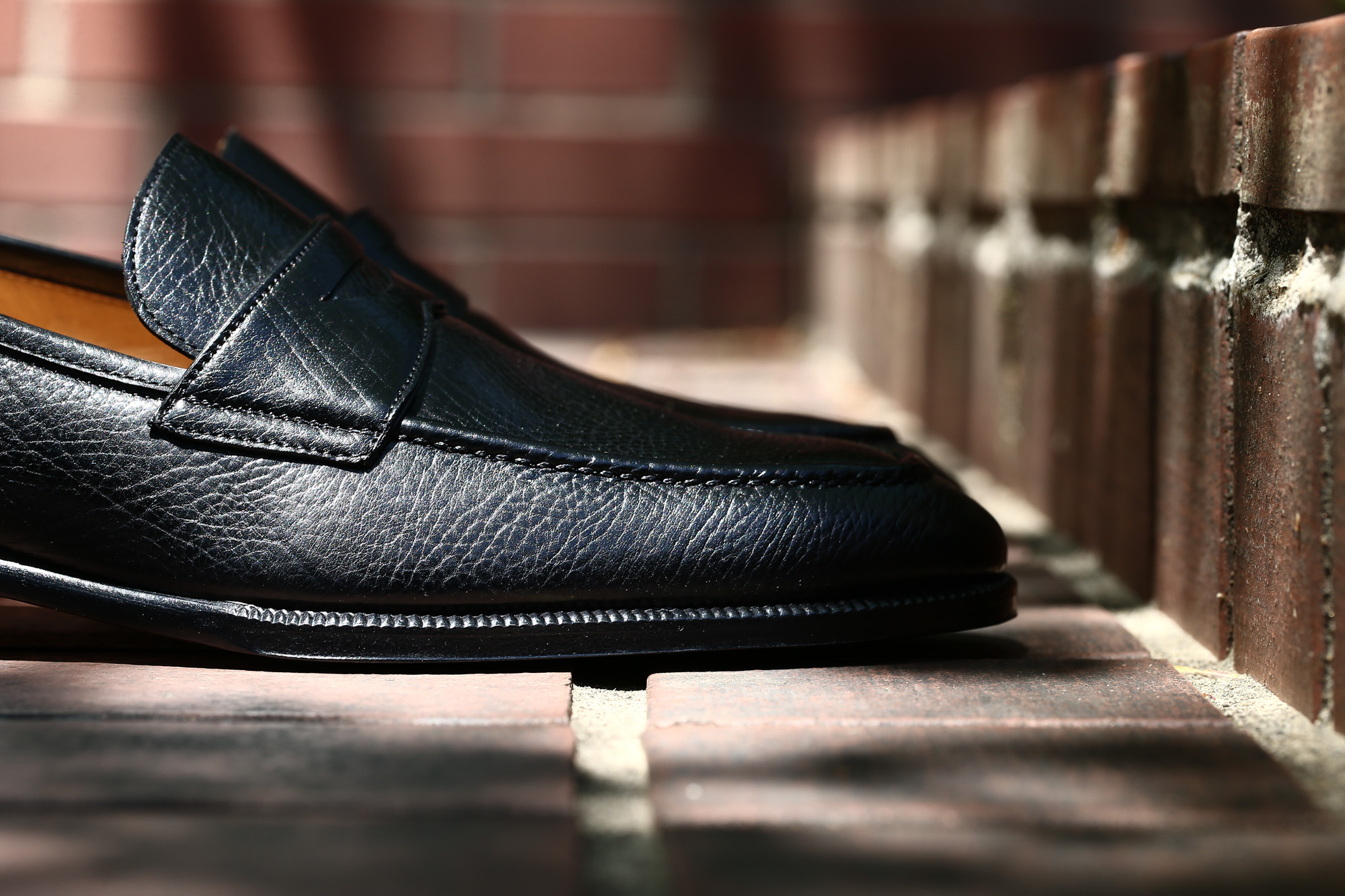 【ENZO BONAFE / エンツォボナフェ】 【ART. EB-08】 Coin Loafer (コイン ローファー) LAMA ラマレザー ドレスシューズ ローファー NERO (ブラック) made in italy (イタリア製) 2017 春夏新作 ハンドモカシン 愛知 名古屋 エンツォボナフェ ボナフェ ベネチアンクリーム enzobonafe eb08 ローファー  5,5.5,6,6.5,7,7.5,8,8.5,9,9.5