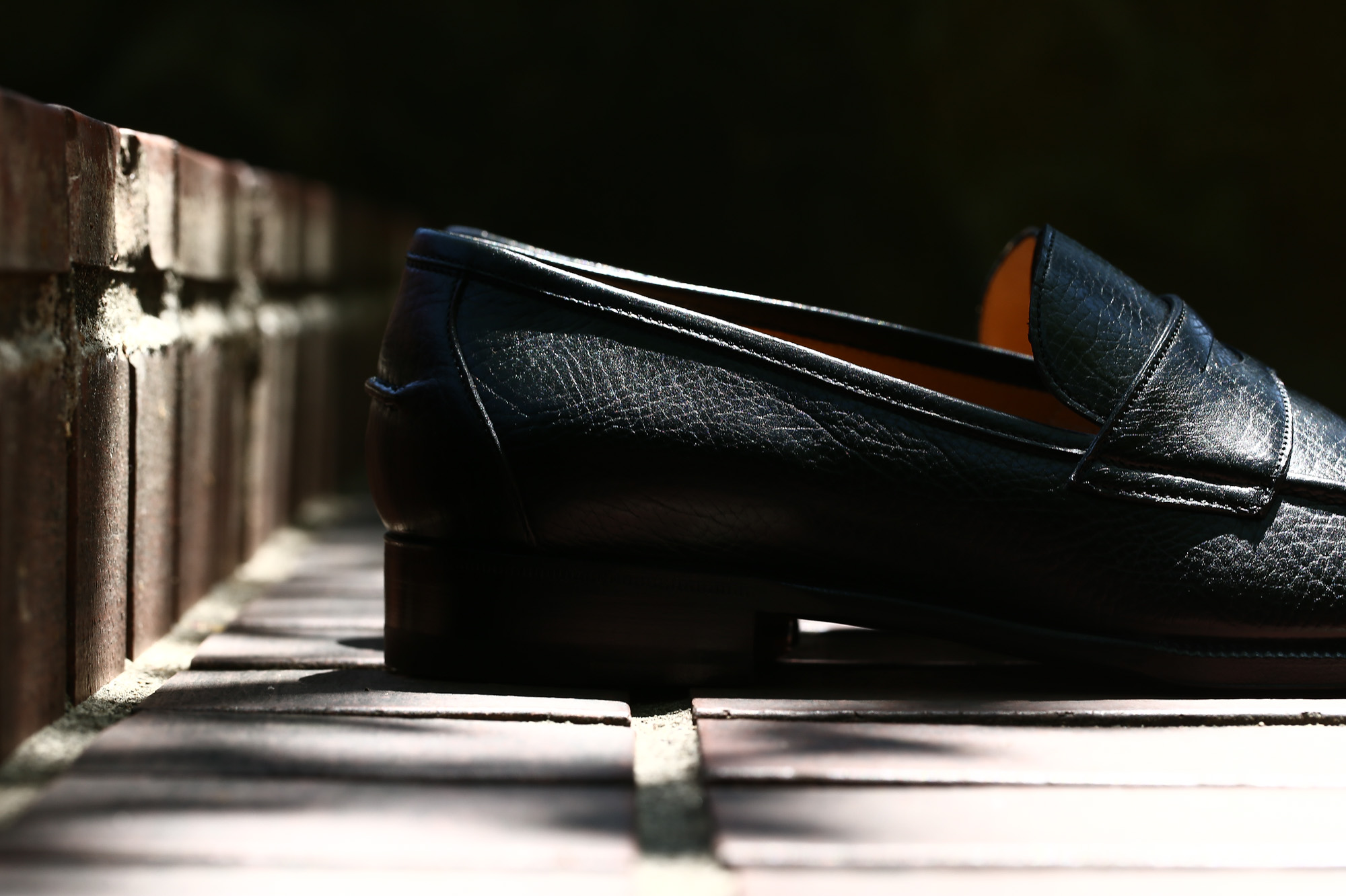 【ENZO BONAFE / エンツォボナフェ】 【ART. EB-08】 Coin Loafer (コイン ローファー) LAMA ラマレザー ドレスシューズ ローファー NERO (ブラック) made in italy (イタリア製) 2017 春夏新作 ハンドモカシン 愛知 名古屋 エンツォボナフェ ボナフェ ベネチアンクリーム enzobonafe eb08 ローファー  5,5.5,6,6.5,7,7.5,8,8.5,9,9.5