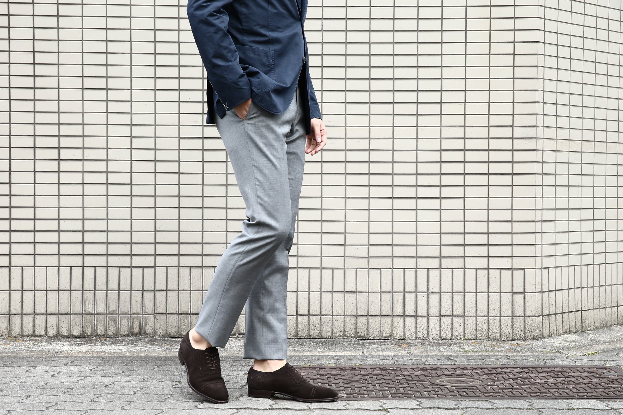 【INCOTEX / インコテックス】 1NT035 N35型 SLIM FIT スリムフィット SUPER 100'S YARN DYED TROPICAL トロピカルウール サマーウール スラックス GRAY (グレー・905) 2017 春夏新作 愛知 名古屋 Alto e Diritto アルト エ デリット インコテックス スラックス グレスラ incotex　42,44,46,48,50,52