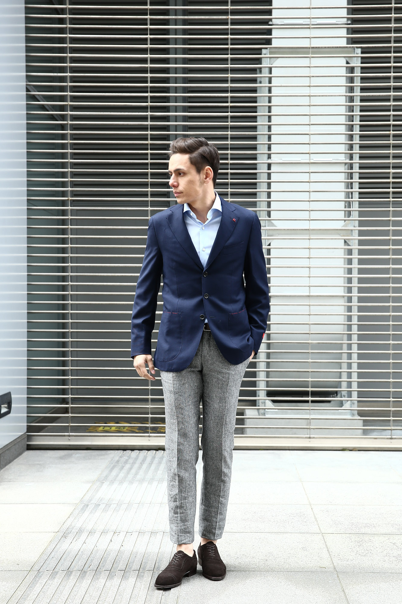 INCOTEX /// インコテックス 1NT035 N35型 SLIM FIT スリムフィット ICE DONEGAL リネンシルク アイスドニゴール スラックス GRAY (グレー・910) 2017 春夏新作 愛知 名古屋 Alto e Diritto アルト エ デリット incotex インコテックス スラックス グレスラ レオン 42,44,46,48,50,52,54,56