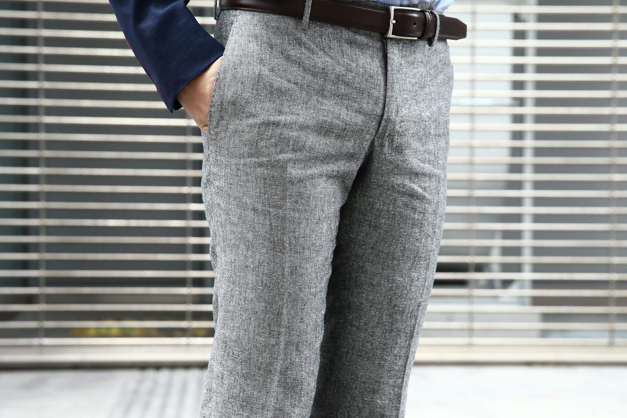 INCOTEX /// インコテックス 1NT035 N35型 SLIM FIT スリムフィット ICE DONEGAL リネンシルク アイスドニゴール スラックス GRAY (グレー・910) 2017 春夏新作 愛知 名古屋 Alto e Diritto アルト エ デリット incotex インコテックス スラックス グレスラ レオン 42,44,46,48,50,52,54,56