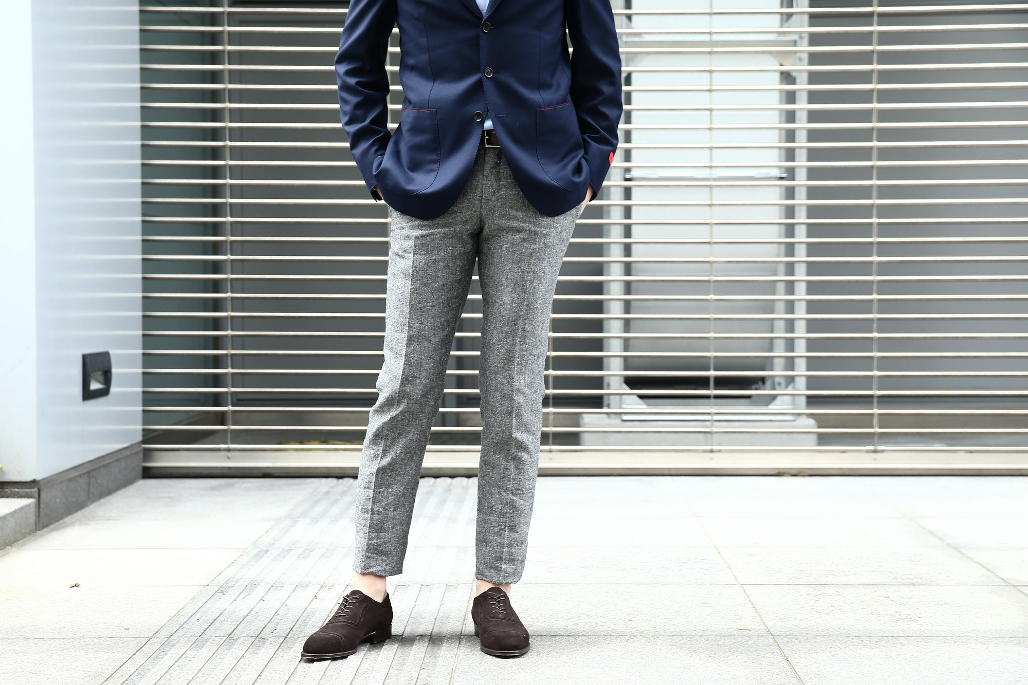 INCOTEX /// インコテックス 1NT035 N35型 SLIM FIT スリムフィット ICE DONEGAL リネンシルク アイスドニゴール スラックス GRAY (グレー・910) 2017 春夏新作 愛知 名古屋 Alto e Diritto アルト エ デリット incotex インコテックス スラックス グレスラ レオン 42,44,46,48,50,52,54,56