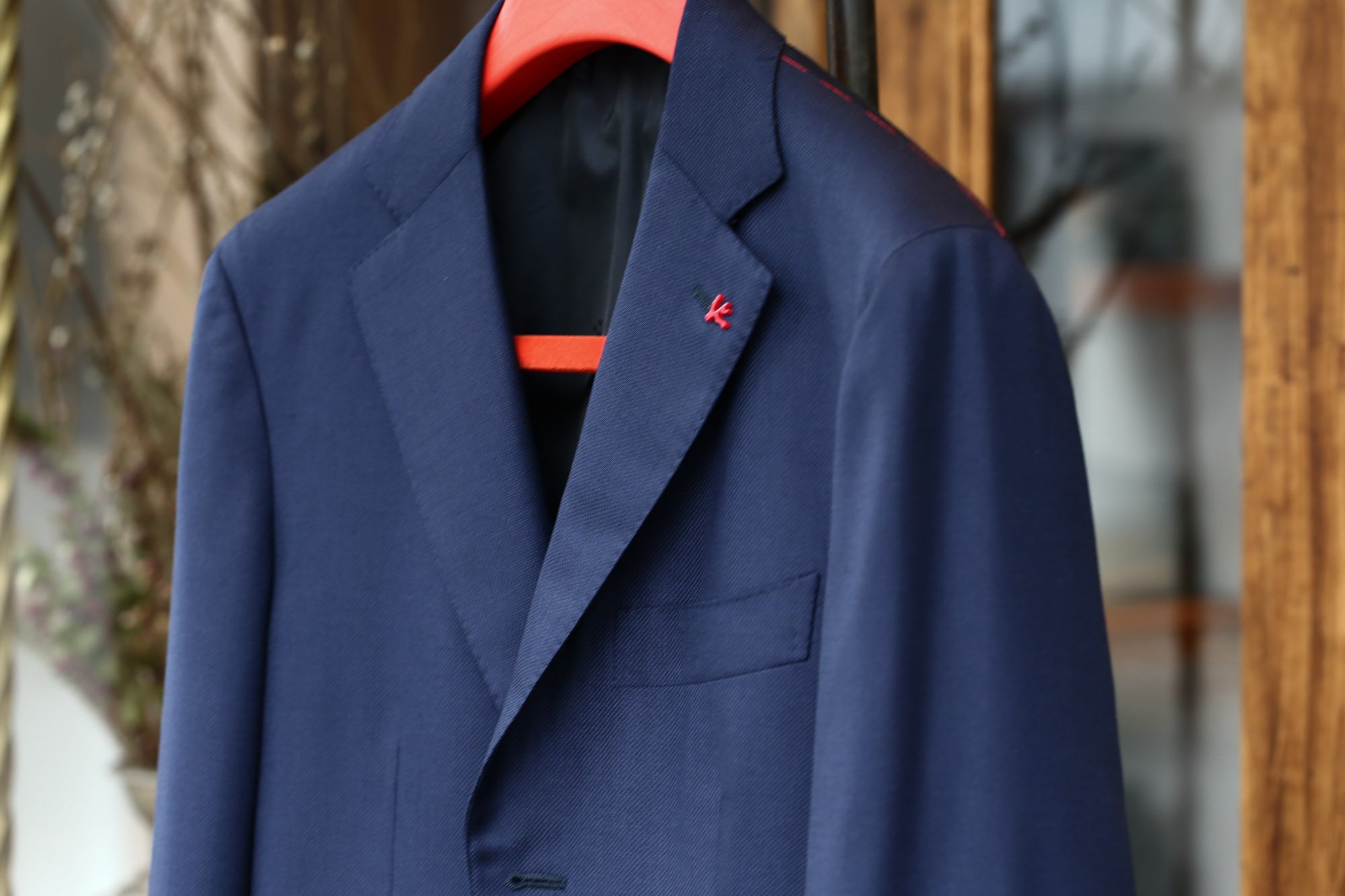 ISAIA (イザイア) SAILOR (セイラー) 【FABRIC / Wool 100%,INING (Cupro 100%】ウール ホップサック アンコン 3Bジャケット NAVY (ネイビー・800) Made in italy (イタリア製) 2017 春夏新作 愛知 名古屋 Alto e Diritto アルト エ デリット ISAIA ジャケット コットン テーラード イザイア 42,44,46,48,50,52,54,56