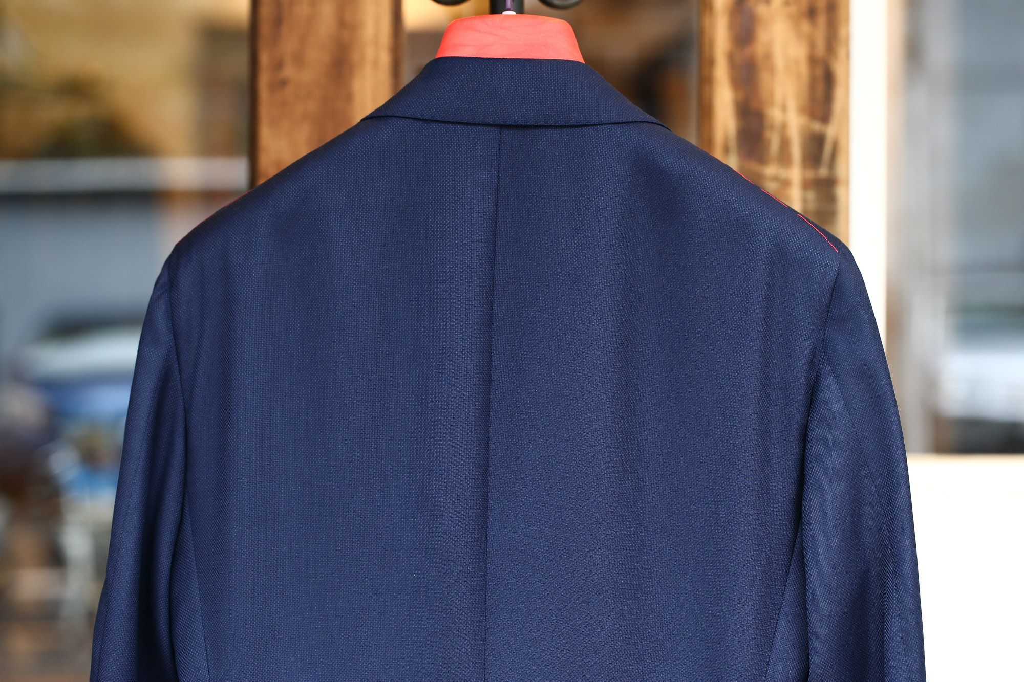 ISAIA (イザイア) SAILOR (セイラー) 【FABRIC / Wool 100%,INING (Cupro 100%】ウール ホップサック アンコン 3Bジャケット NAVY (ネイビー・800) Made in italy (イタリア製) 2017 春夏新作 愛知 名古屋 Alto e Diritto アルト エ デリット ISAIA ジャケット コットン テーラード イザイア 42,44,46,48,50,52,54,56