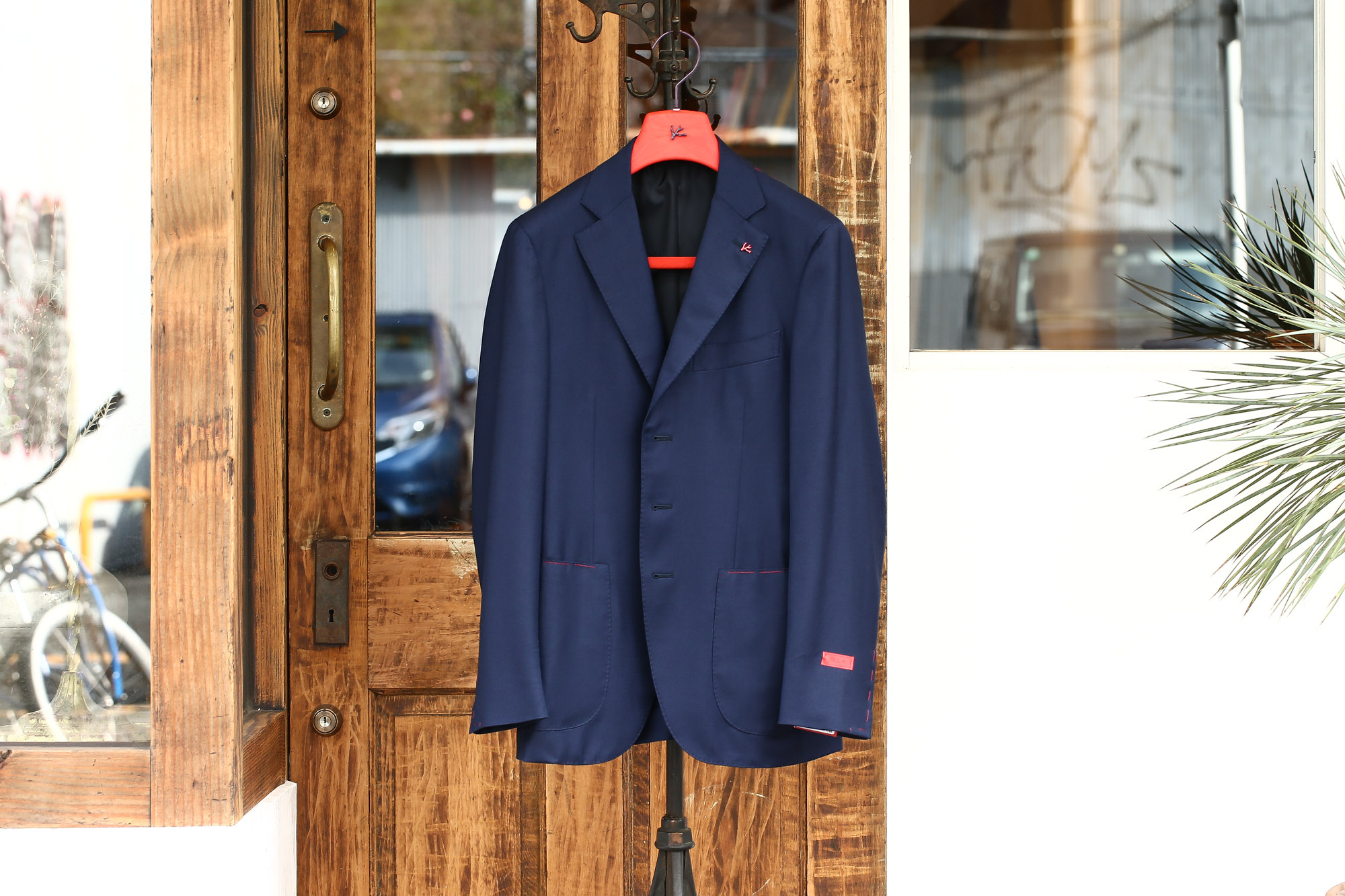 ISAIA (イザイア) SAILOR (セイラー) 【FABRIC / Wool 100%,INING (Cupro 100%】ウール ホップサック アンコン 3Bジャケット NAVY (ネイビー・800) Made in italy (イタリア製) 2017 春夏新作 愛知 名古屋 Alto e Diritto アルト エ デリット ISAIA ジャケット コットン テーラード イザイア 42,44,46,48,50,52,54,56