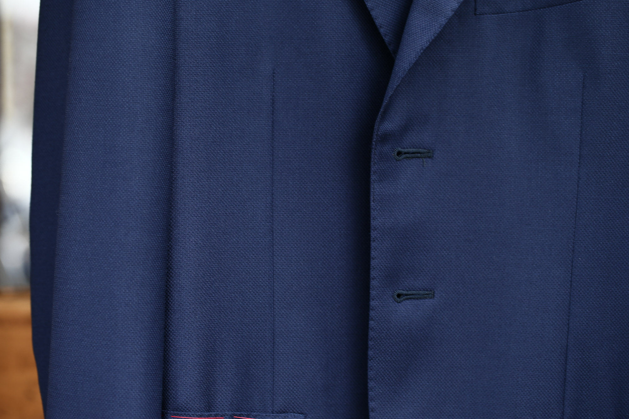 ISAIA (イザイア) SAILOR (セイラー) 【FABRIC / Wool 100%,INING (Cupro 100%】ウール ホップサック アンコン 3Bジャケット NAVY (ネイビー・800) Made in italy (イタリア製) 2017 春夏新作 愛知 名古屋 Alto e Diritto アルト エ デリット ISAIA ジャケット コットン テーラード イザイア 42,44,46,48,50,52,54,56