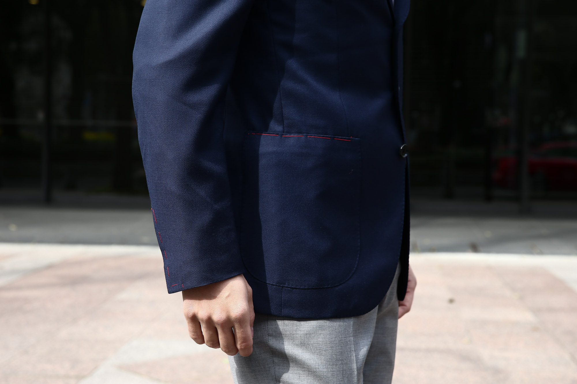 【ISAIA / イザイア】 SAILOR (セイラー) FABRIC (Wool 100%,INING Cupro 100%) ウール ホップサック アンコン 3Bジャケット NAVY (ネイビー・800) Made in italy (イタリア製) 2017 春夏新作 のコーディネート 愛知 名古屋 Alto e Diritto アルト エ デリット ISAIA ジャケット コットン テーラード イザイア 42,44,46,48,50,52,54,56