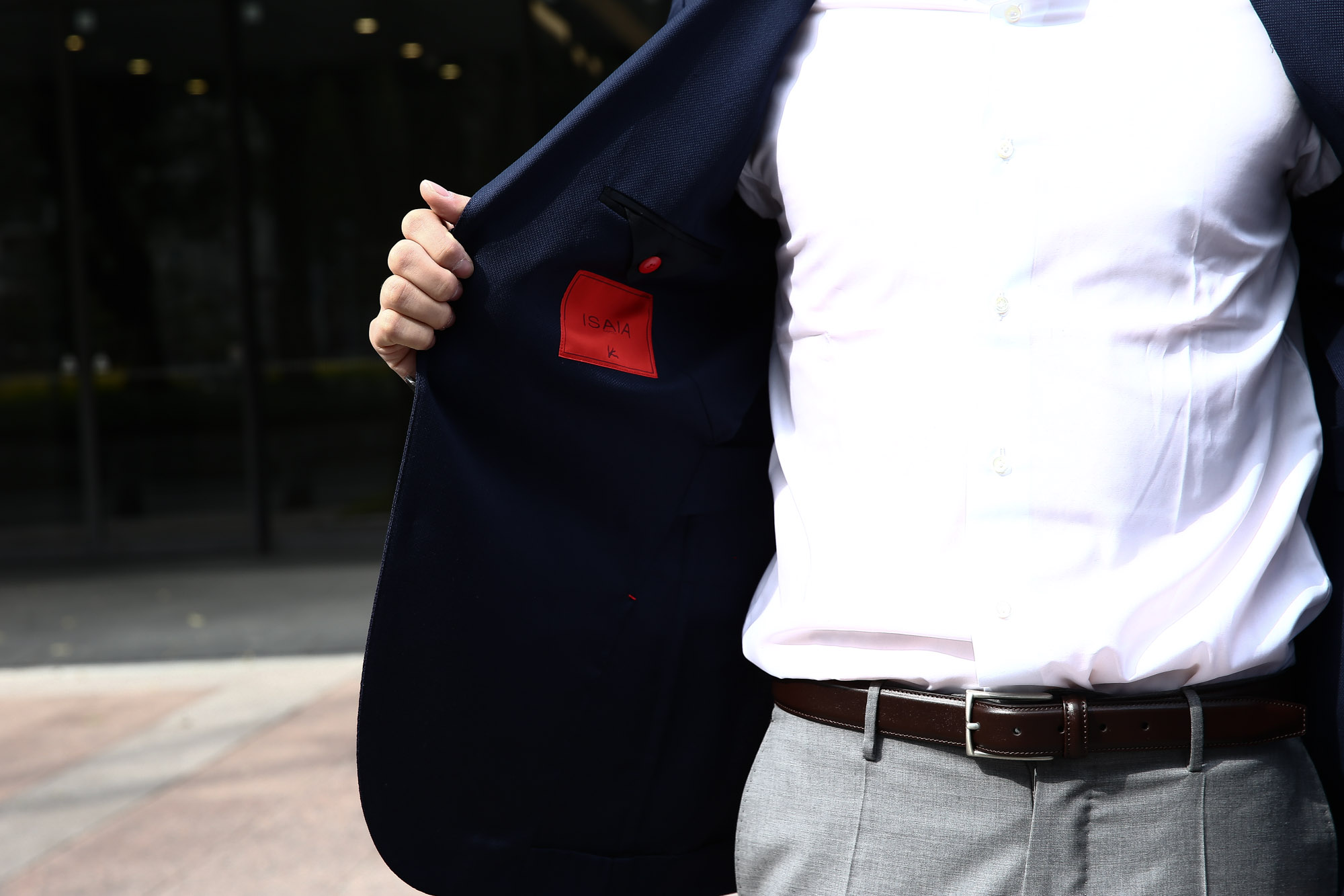 【ISAIA / イザイア】 SAILOR (セイラー) FABRIC (Wool 100%,INING Cupro 100%) ウール ホップサック アンコン 3Bジャケット NAVY (ネイビー・800) Made in italy (イタリア製) 2017 春夏新作 のコーディネート 愛知 名古屋 Alto e Diritto アルト エ デリット ISAIA ジャケット コットン テーラード イザイア 42,44,46,48,50,52,54,56