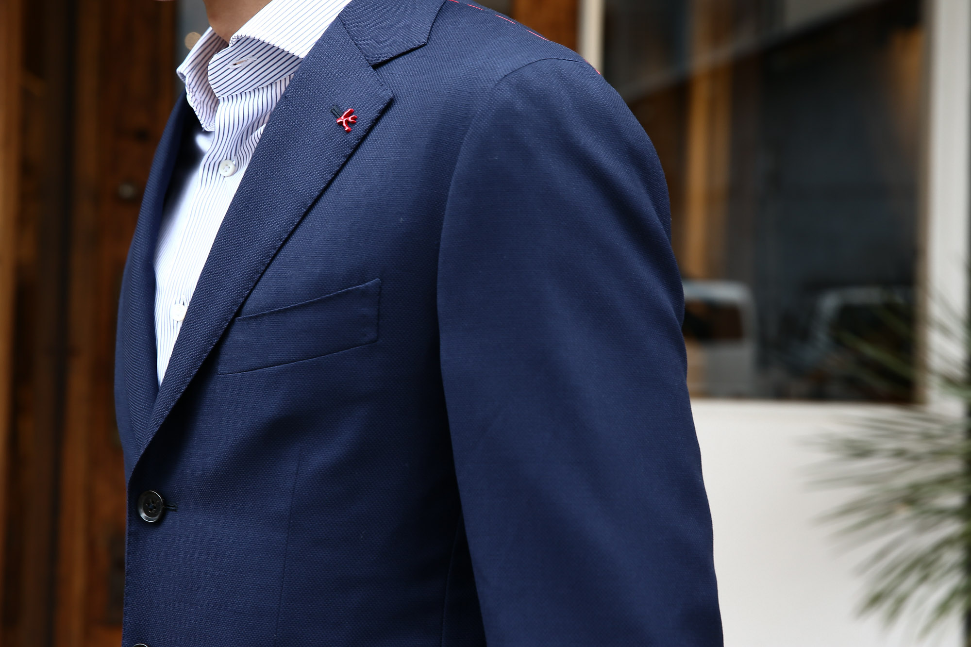 ISAIA (イザイア) 【SAILOR / セイラー】 FABRIC (Wool 100%,INING Cupro 100%) ウール ホップサック アンコン 3Bジャケット NAVY (ネイビー・800) Made in italy (イタリア製) 2017 春夏新作 のコーディネート 愛知 名古屋 Alto e Diritto アルト エ デリット ISAIA ジャケット コットン テーラード イザイア 42,44,46,48,50,52,54,56