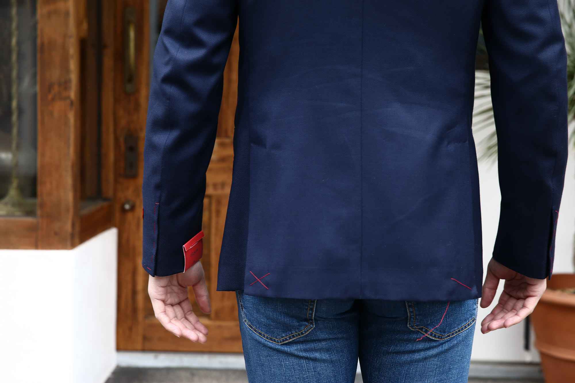 ISAIA (イザイア) 【SAILOR / セイラー】 FABRIC (Wool 100%,INING Cupro 100%) ウール ホップサック アンコン 3Bジャケット NAVY (ネイビー・800) Made in italy (イタリア製) 2017 春夏新作 のコーディネート 愛知 名古屋 Alto e Diritto アルト エ デリット ISAIA ジャケット コットン テーラード イザイア 42,44,46,48,50,52,54,56